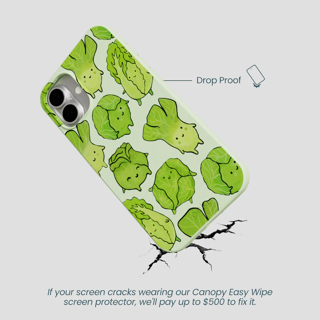 Sage Green Silly Cabbage iPhone 16 Plus Case - Image 5
