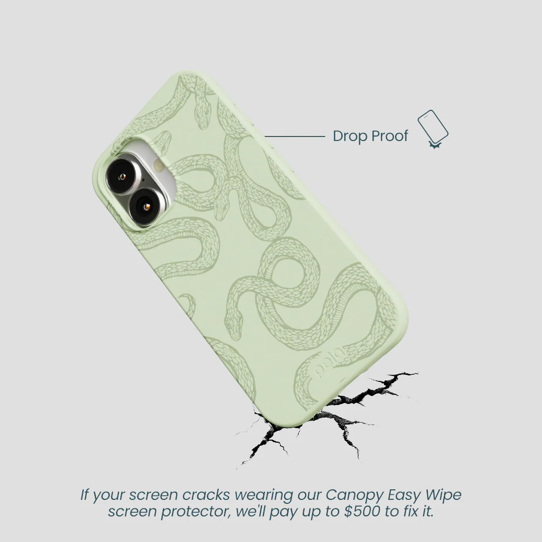 Sage Green Snaky iPhone 16 Case - Image 5