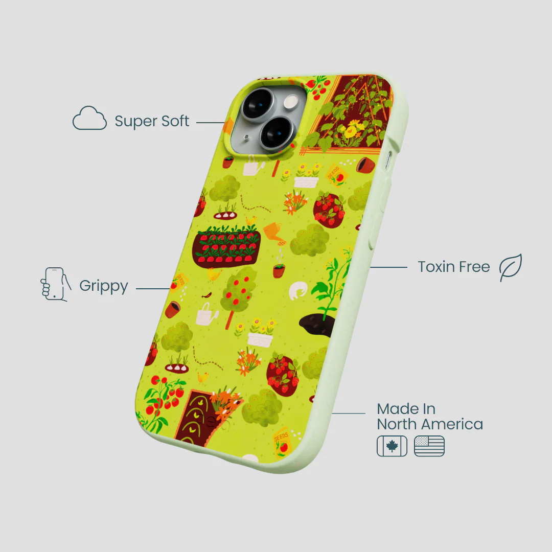 Sage Green Spring Garden iPhone 15 Case - Image 3