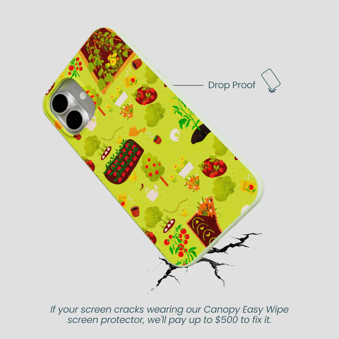 Sage Green Spring Garden iPhone 16 Plus Case - Image 4