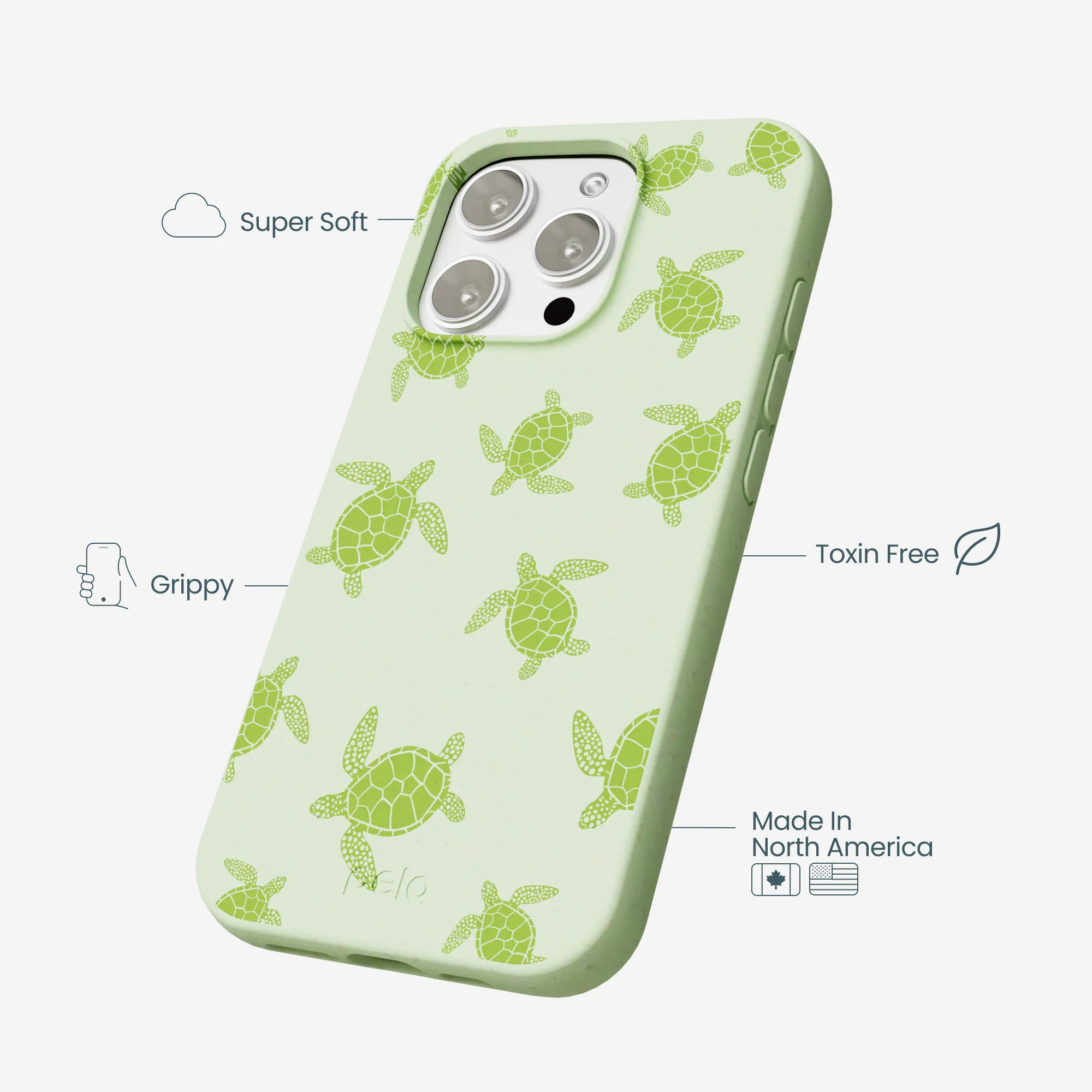 Sage Green Tiny Turtles iPhone 16 Pro Max Case - Image 4