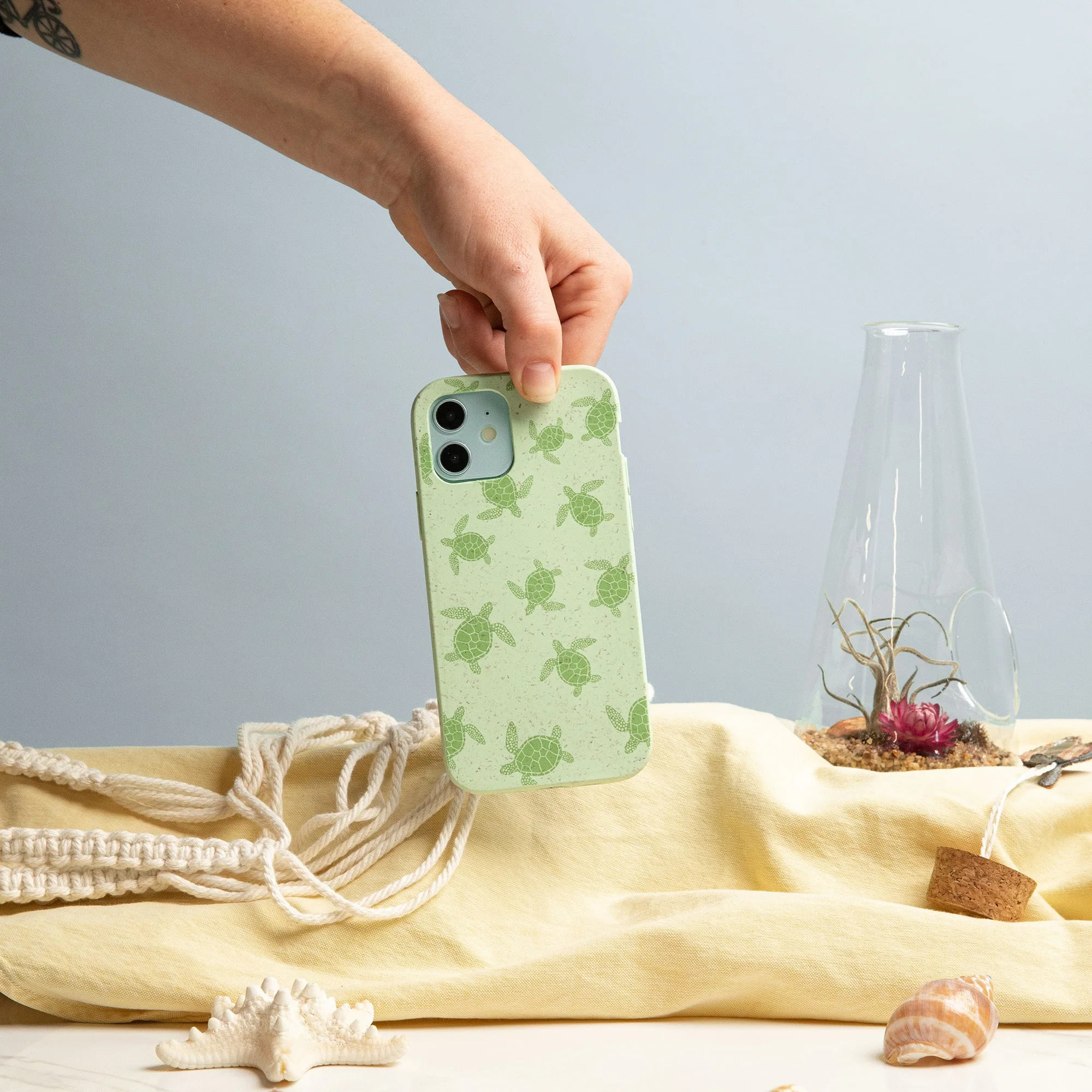 Sage Green Tiny Turtles Google Pixel 10a Case - Image 2