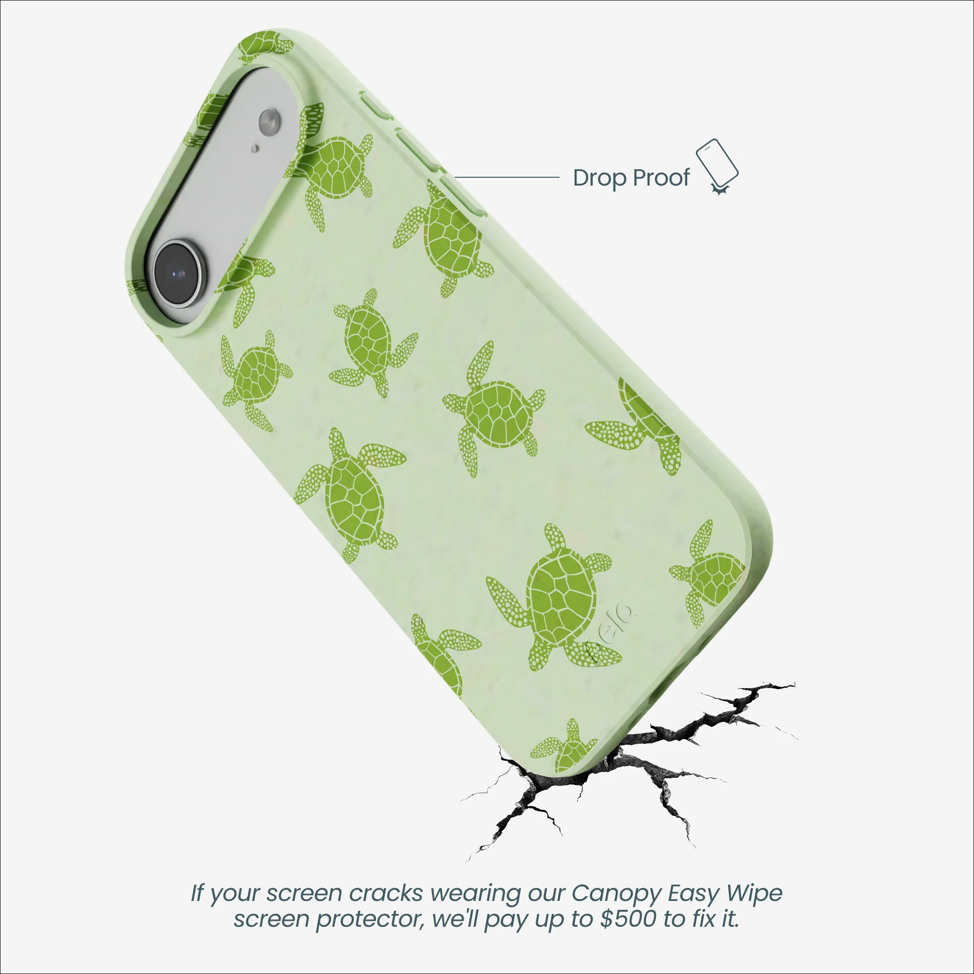 Sage Green Tiny Turtles iPhone Air Case - Image 5