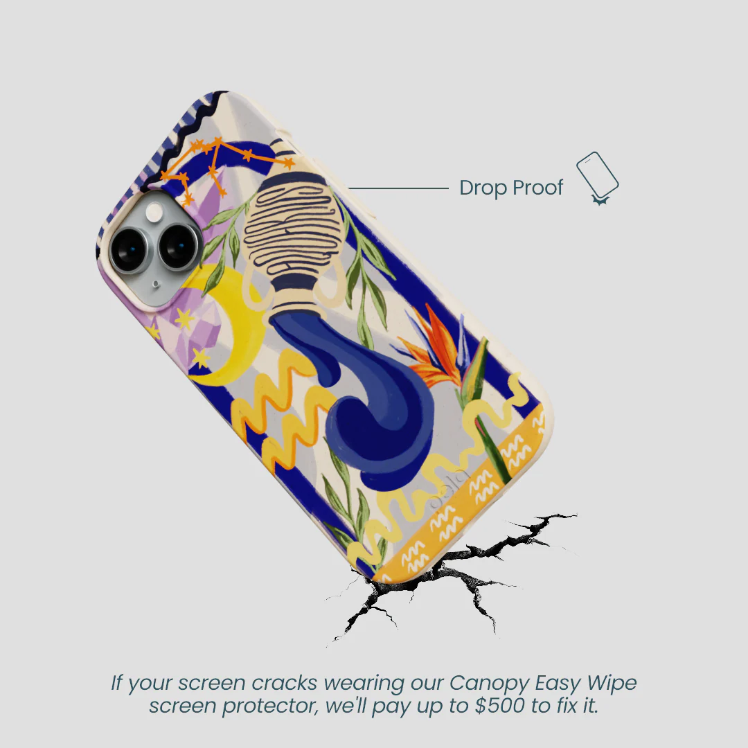 Seashell Aquarius Water iPhone 14 Case - Image 5