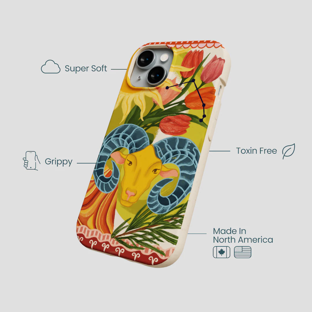 Seashell Aries Ram iPhone 14 Case - Image 4