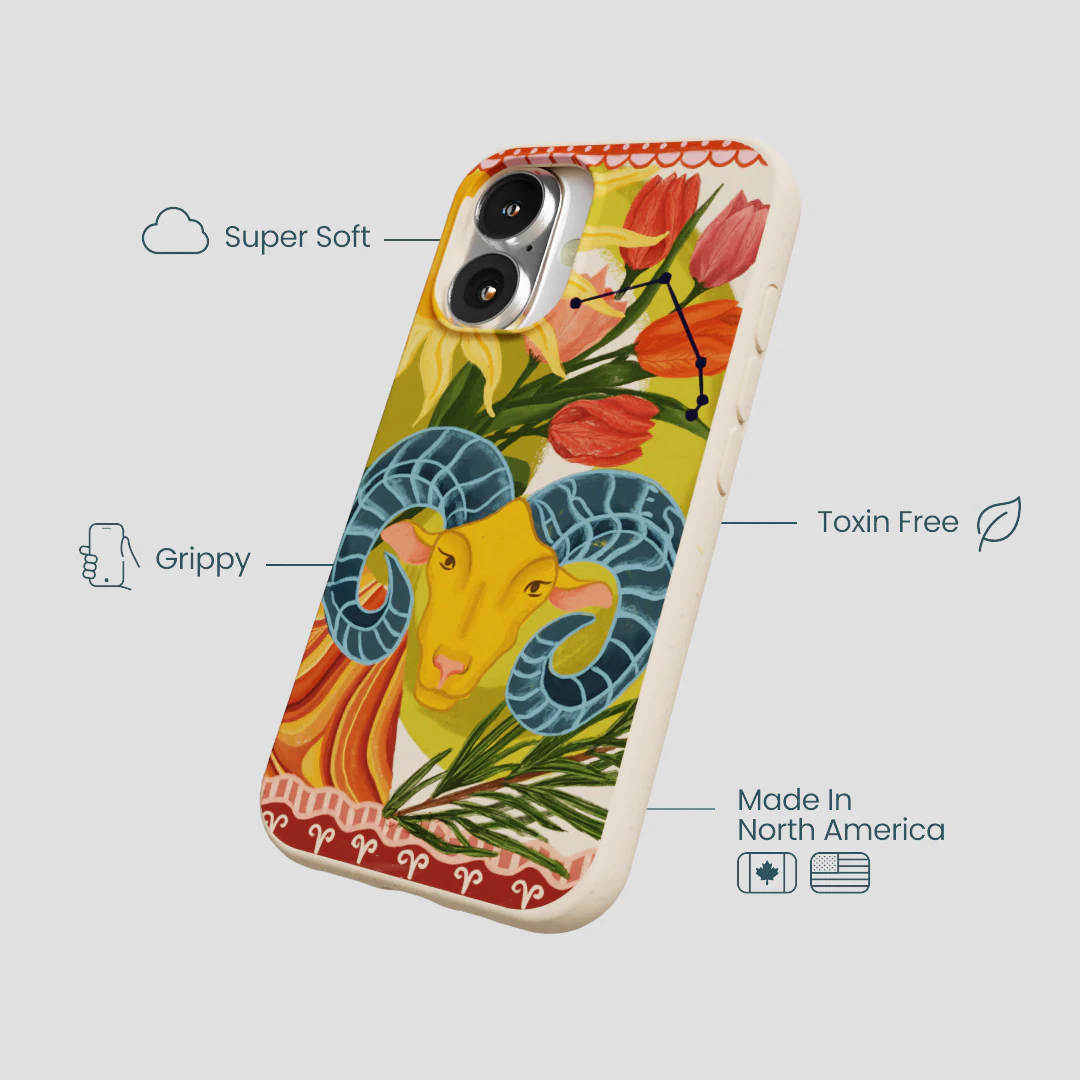 Seashell Aries Ram iPhone 16 Case - Image 4