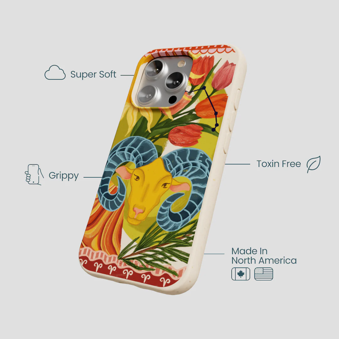 Seashell Aries Ram iPhone 16 Pro Case - Image 4