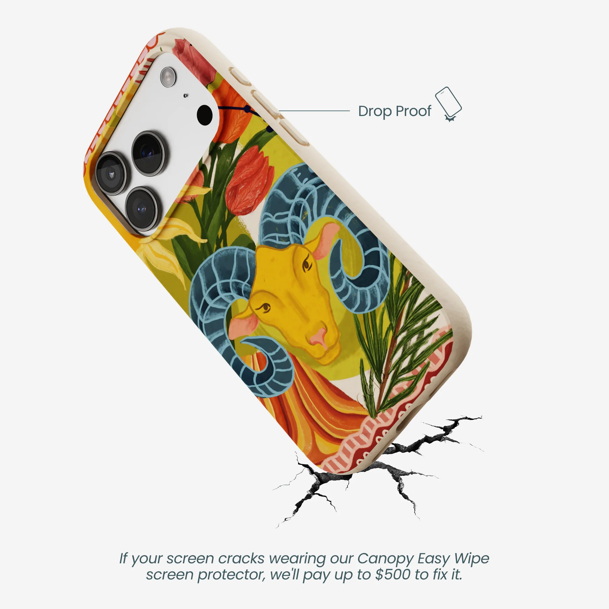 Seashell Aries Ram iPhone 17 Pro Case - Image 5