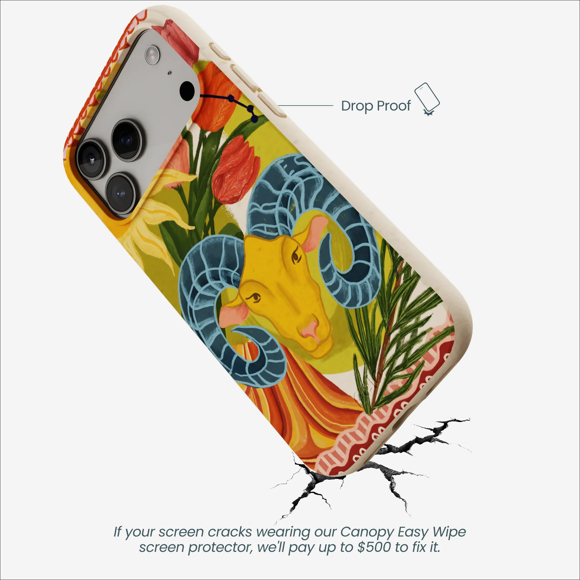 Seashell Aries Ram iPhone 17 Pro Max Case - Image 4