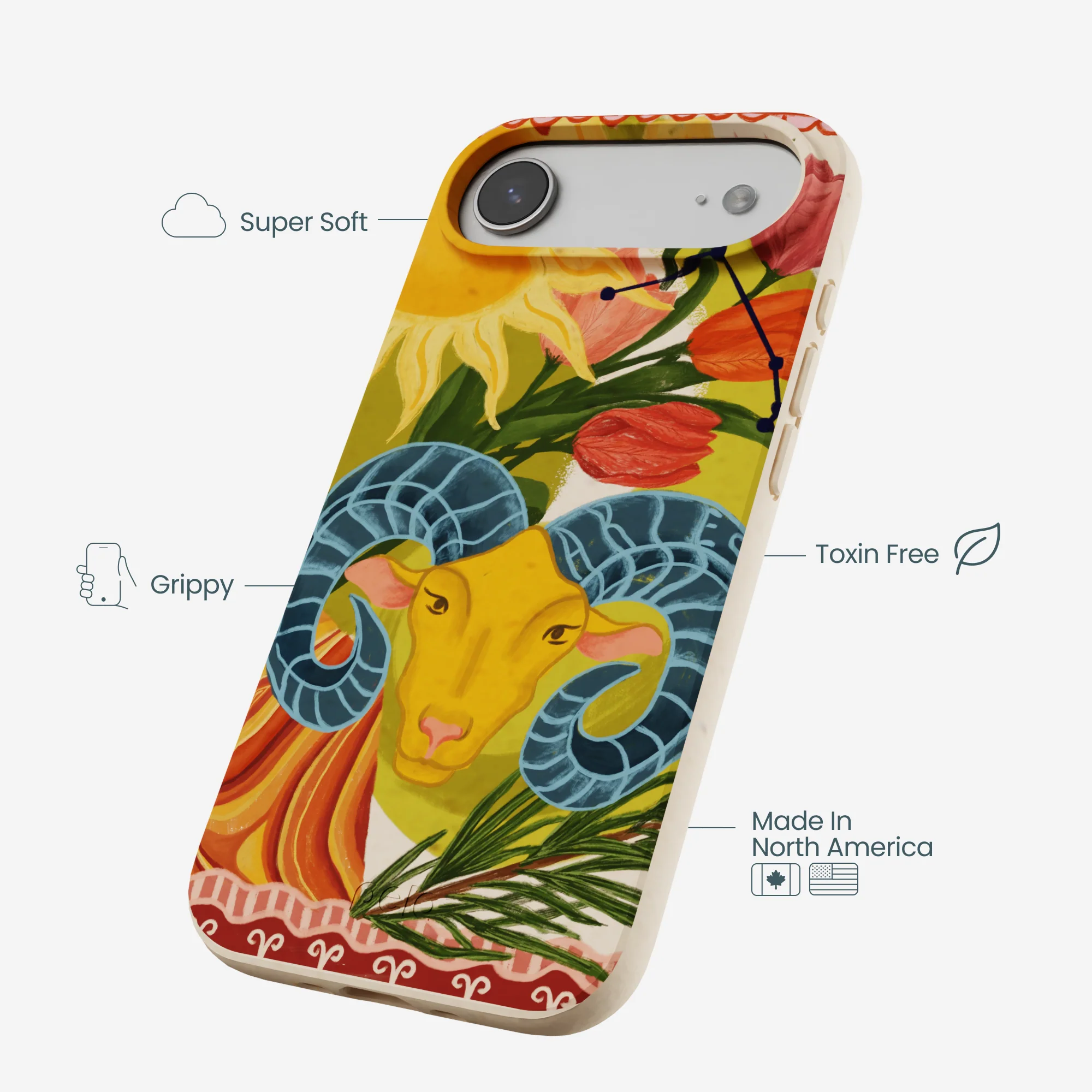 Seashell Aries Ram iPhone Air Case - Image 3