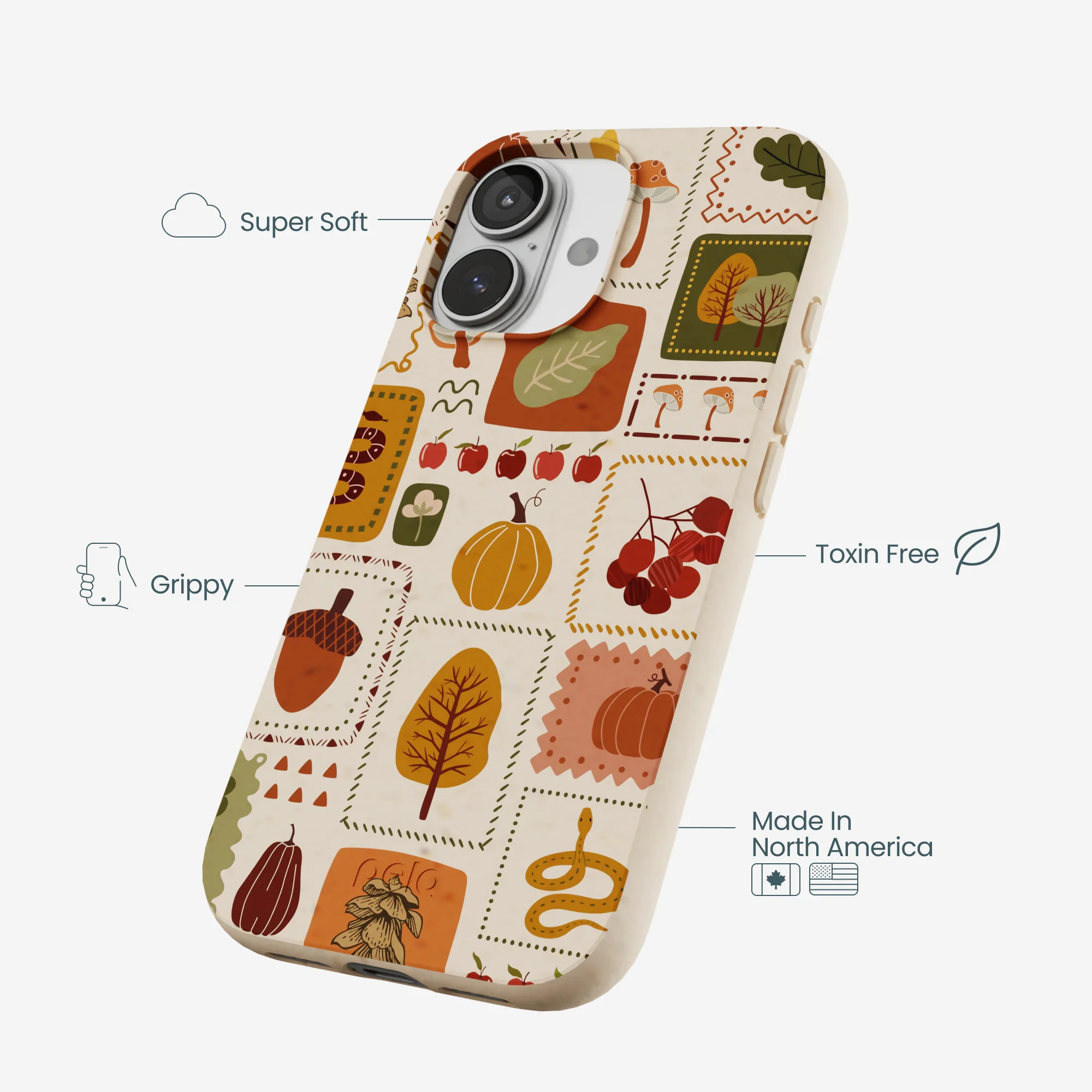 Seashell Autumn Patch iPhone 17 Case - Image 4