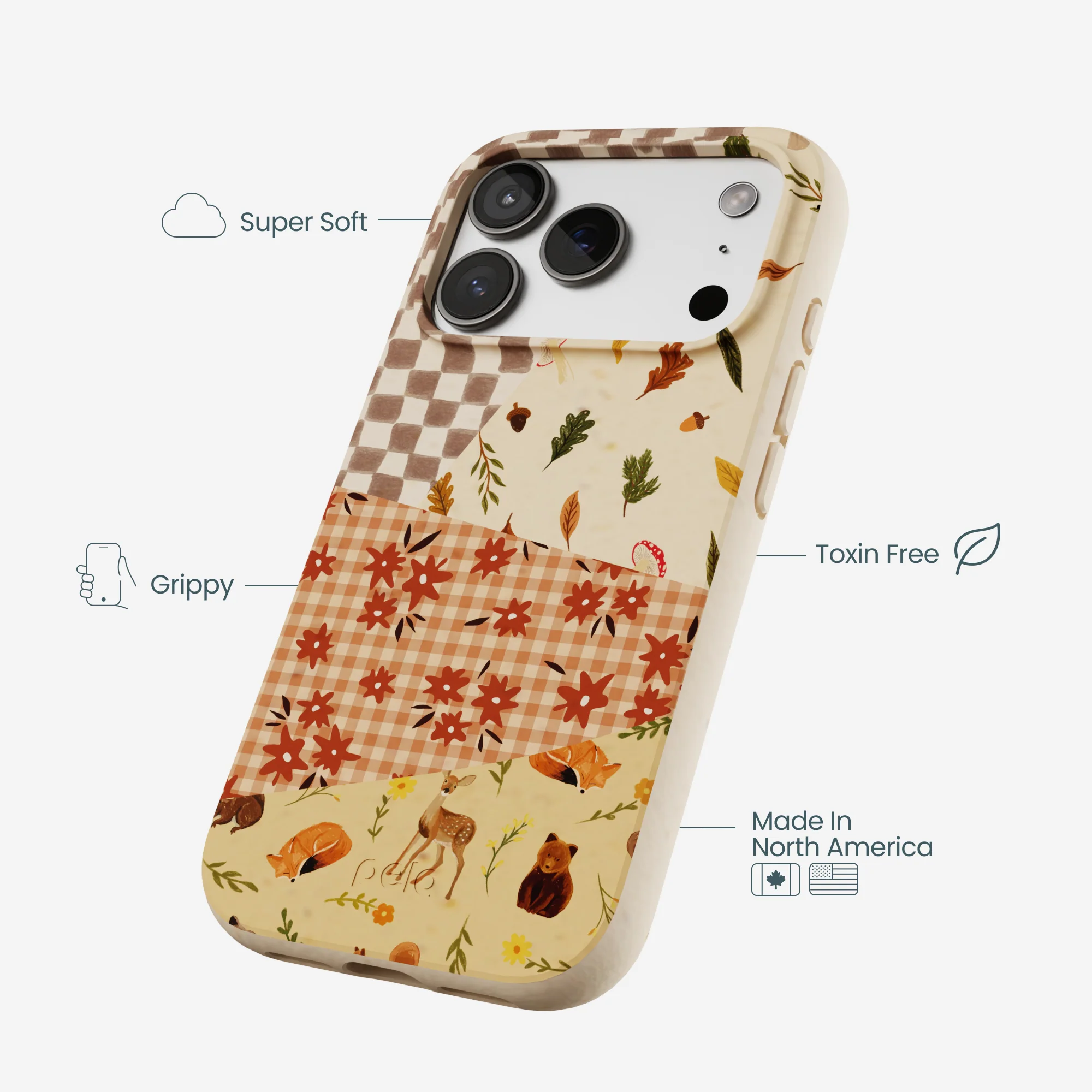 Seashell Autumn Quilt iPhone 17 Pro Case - Image 4
