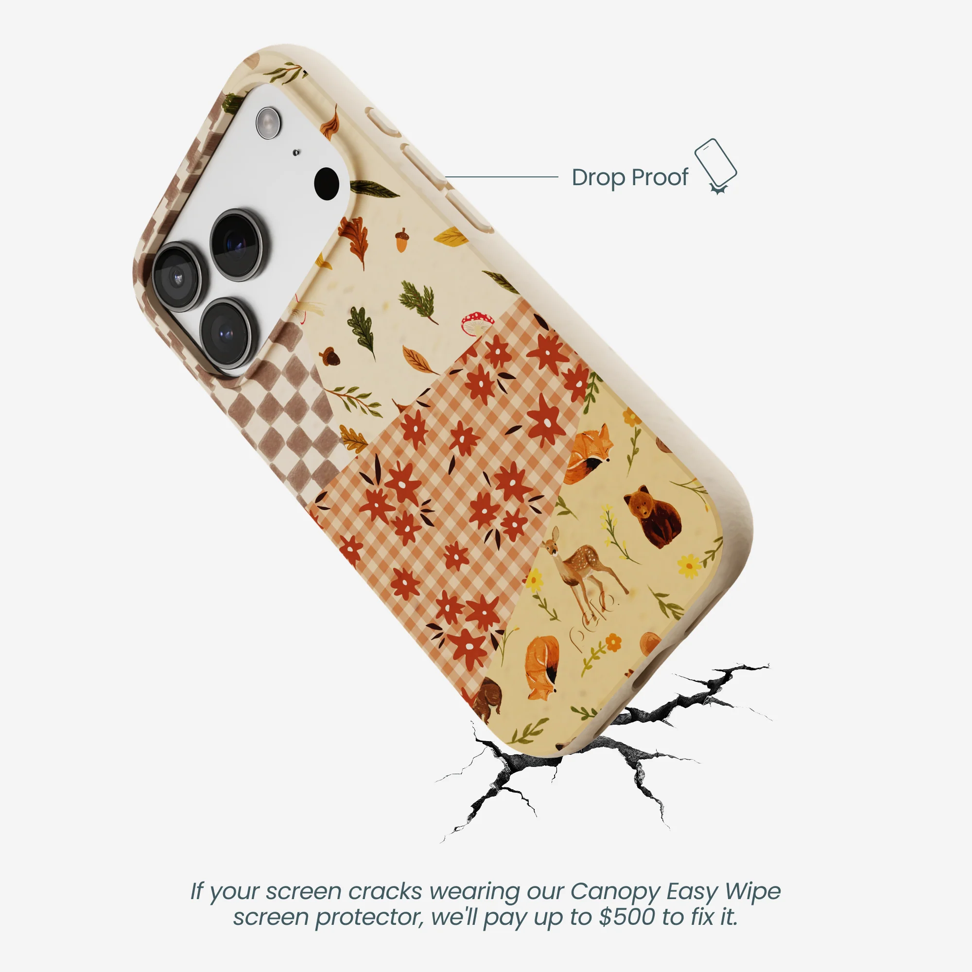 Seashell Autumn Quilt iPhone 17 Pro Case - Image 5