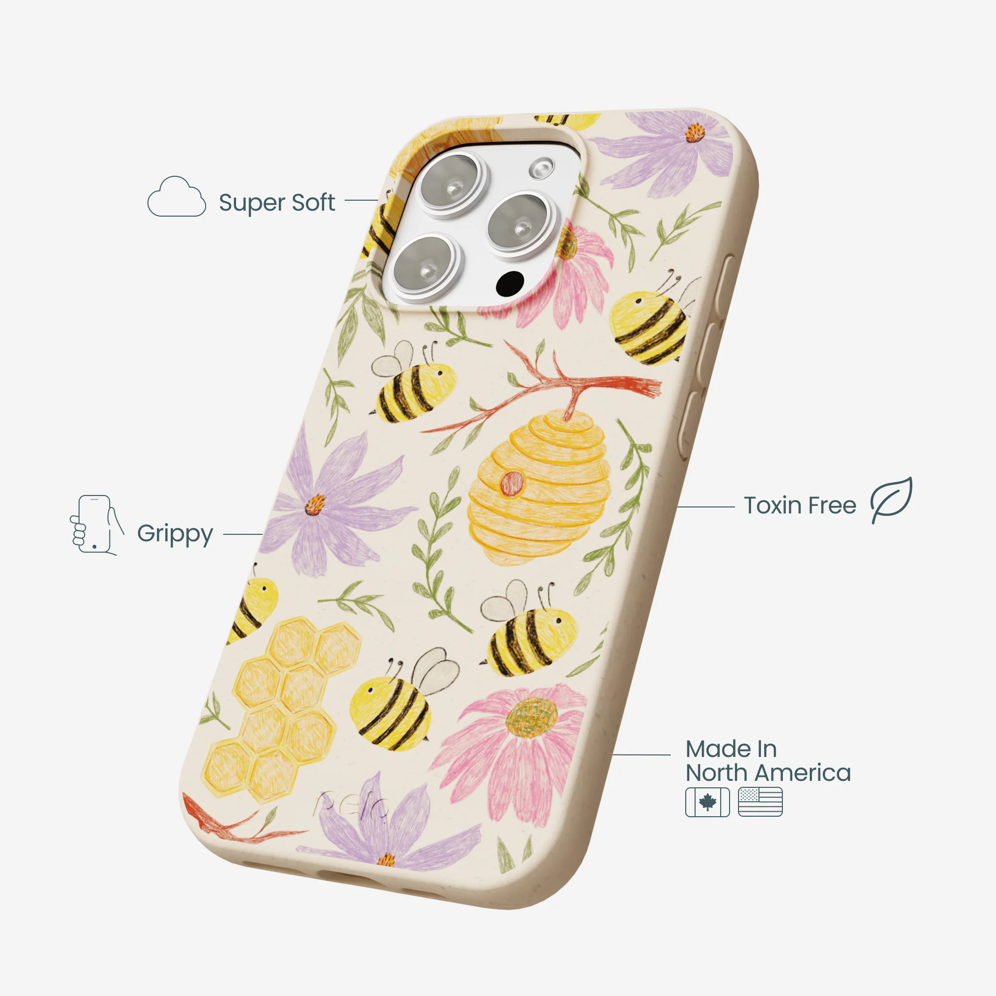 Seashell Bee Life iPhone 16 Pro Max Case - Image 4