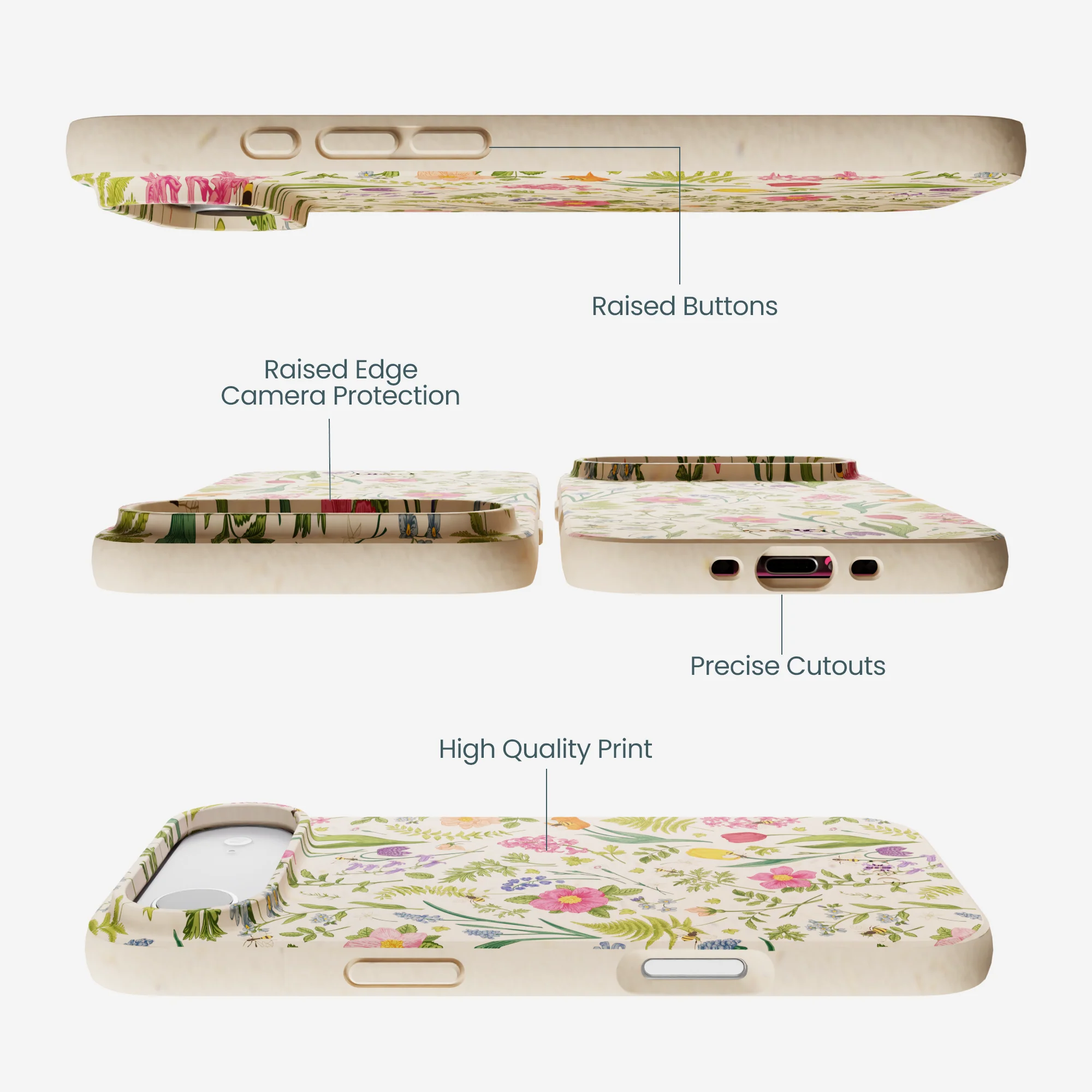 Seashell Bee Meadow iPhone 17 Air Case - Image 3