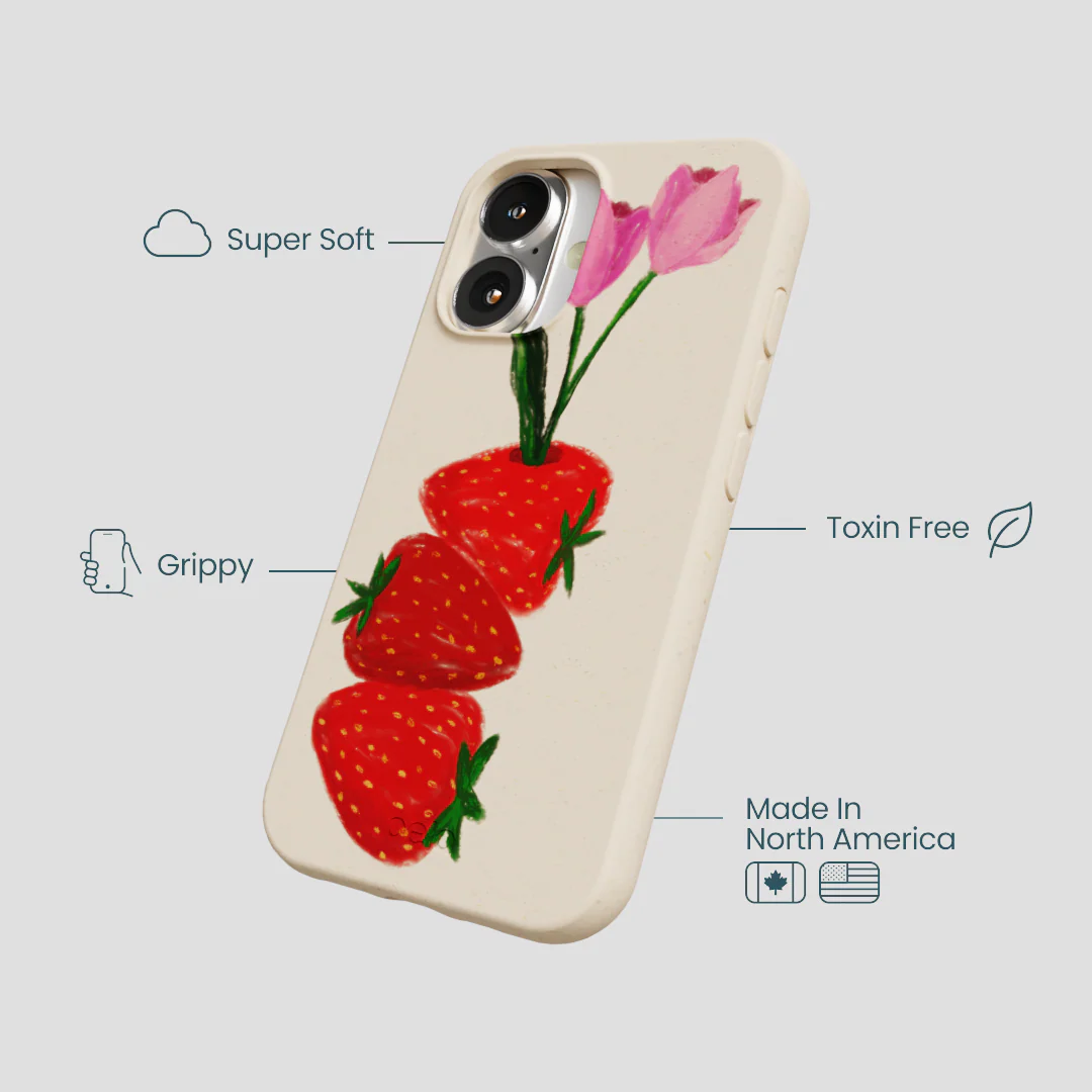 Seashell Berry Bloom iPhone 16 Case - Image 4