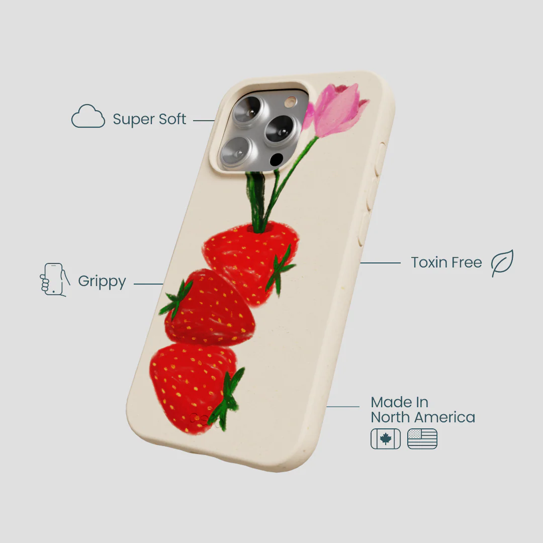 Seashell Berry Bloom iPhone 16 Pro Case - Image 4