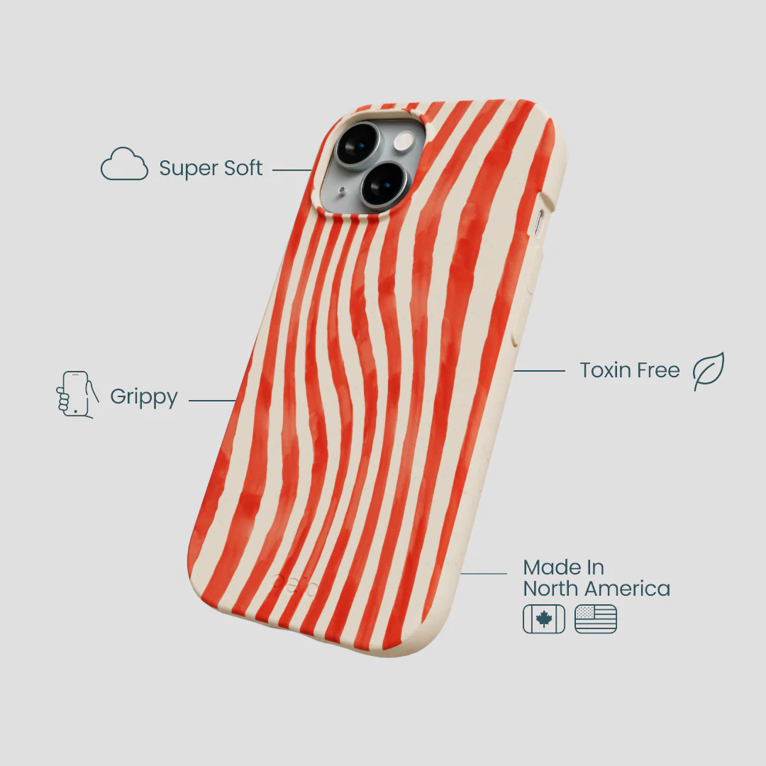 Seashell Big Top Stripes iPhone 14 Case - Image 4