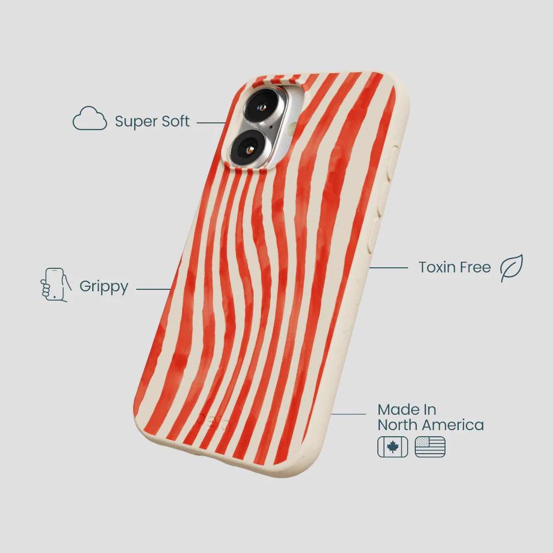 Seashell Big Top Stripes iPhone 16 Case - Image 4