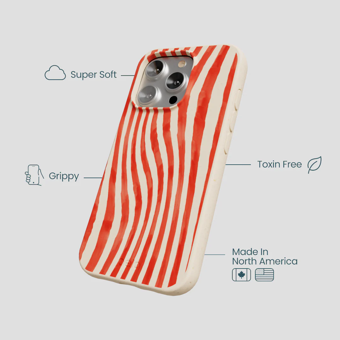 Seashell Big Top Stripes iPhone 16 Pro Case - Image 4