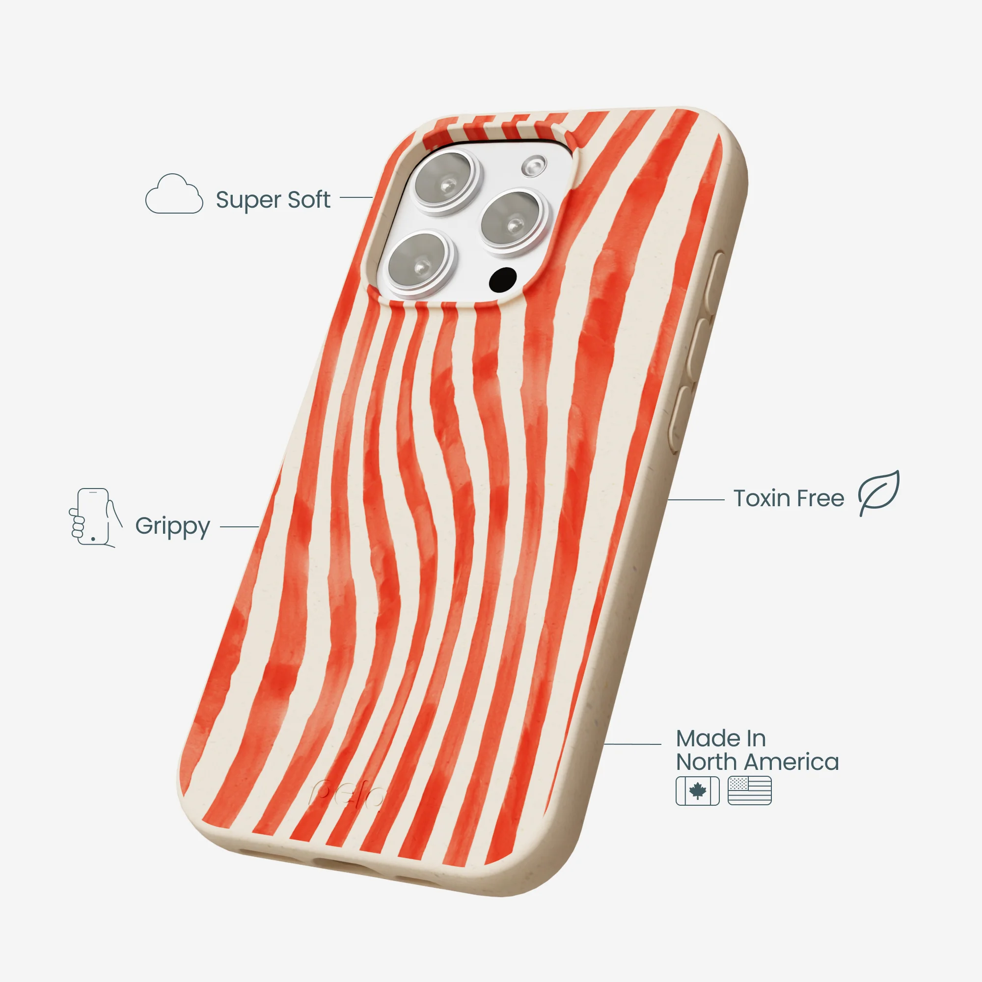 Seashell Big Top Stripes iPhone 16 Pro Max Case - Image 4