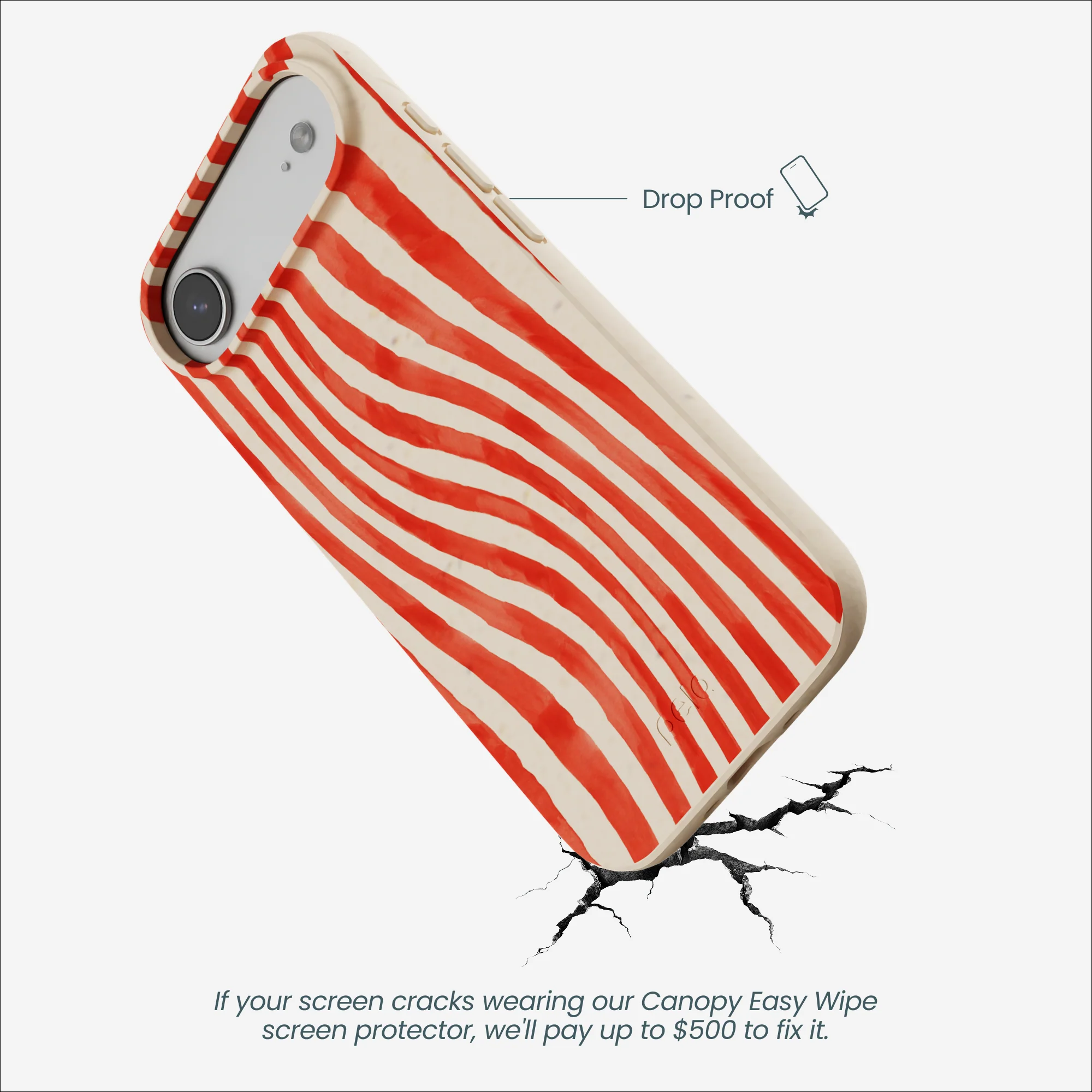 Seashell Big Top Stripes iPhone Air Case - Image 5