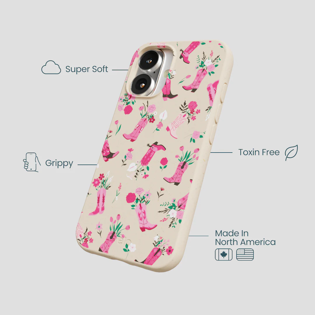 Seashell Boots N Flowers iPhone 16 Case - Image 4