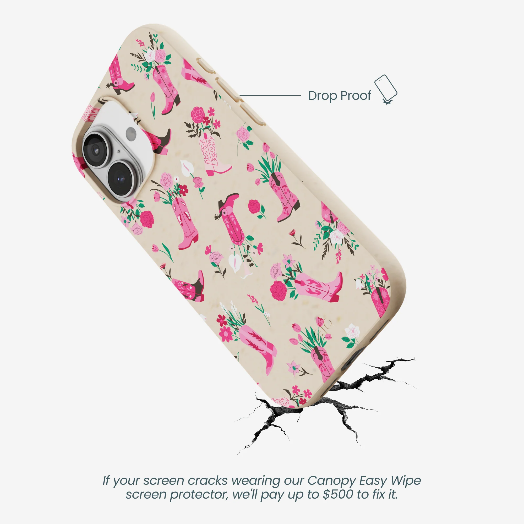 Seashell Boots N Flowers iPhone 17 Case - Image 5