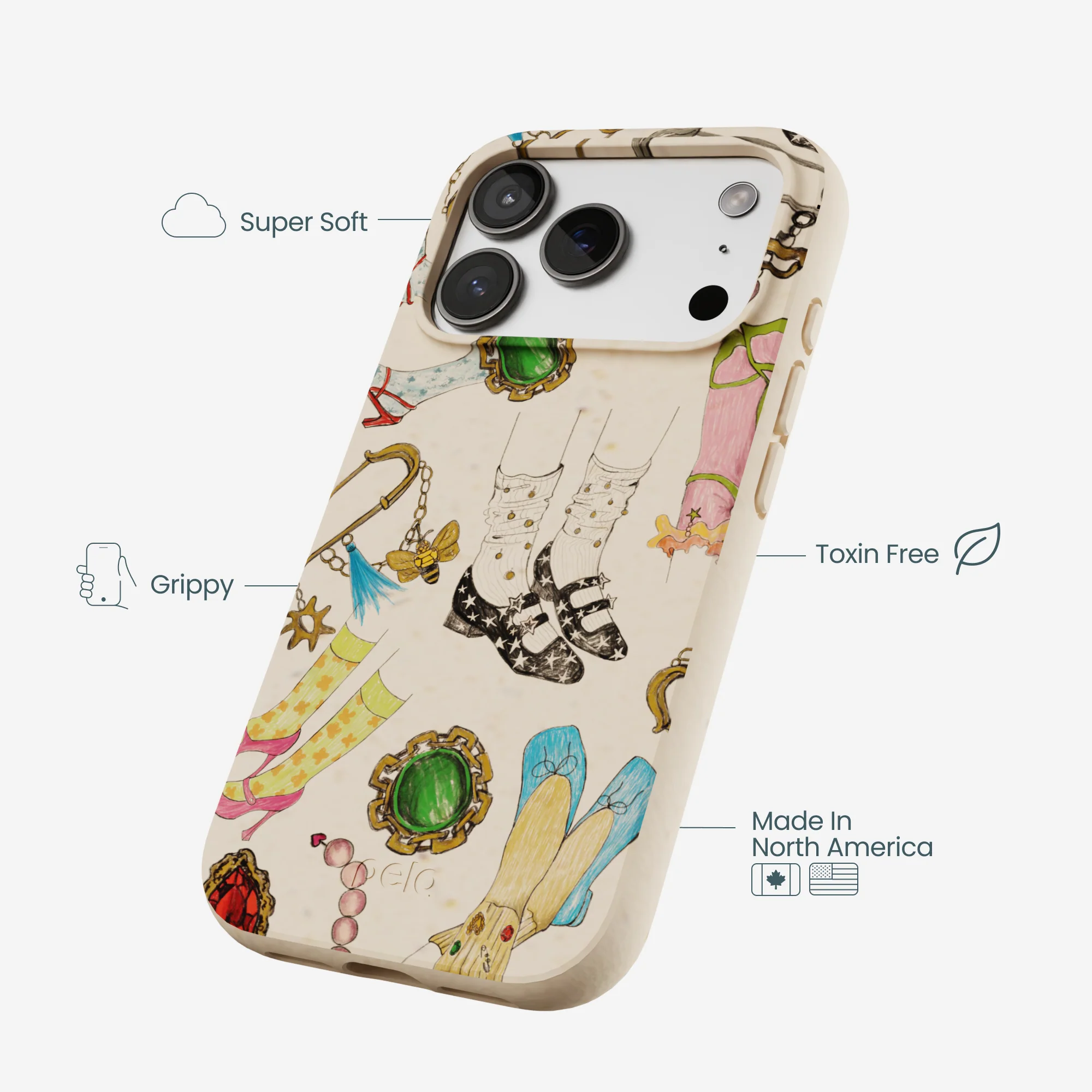 Seashell Brooch Parade iPhone 17 Pro Case - Image 3