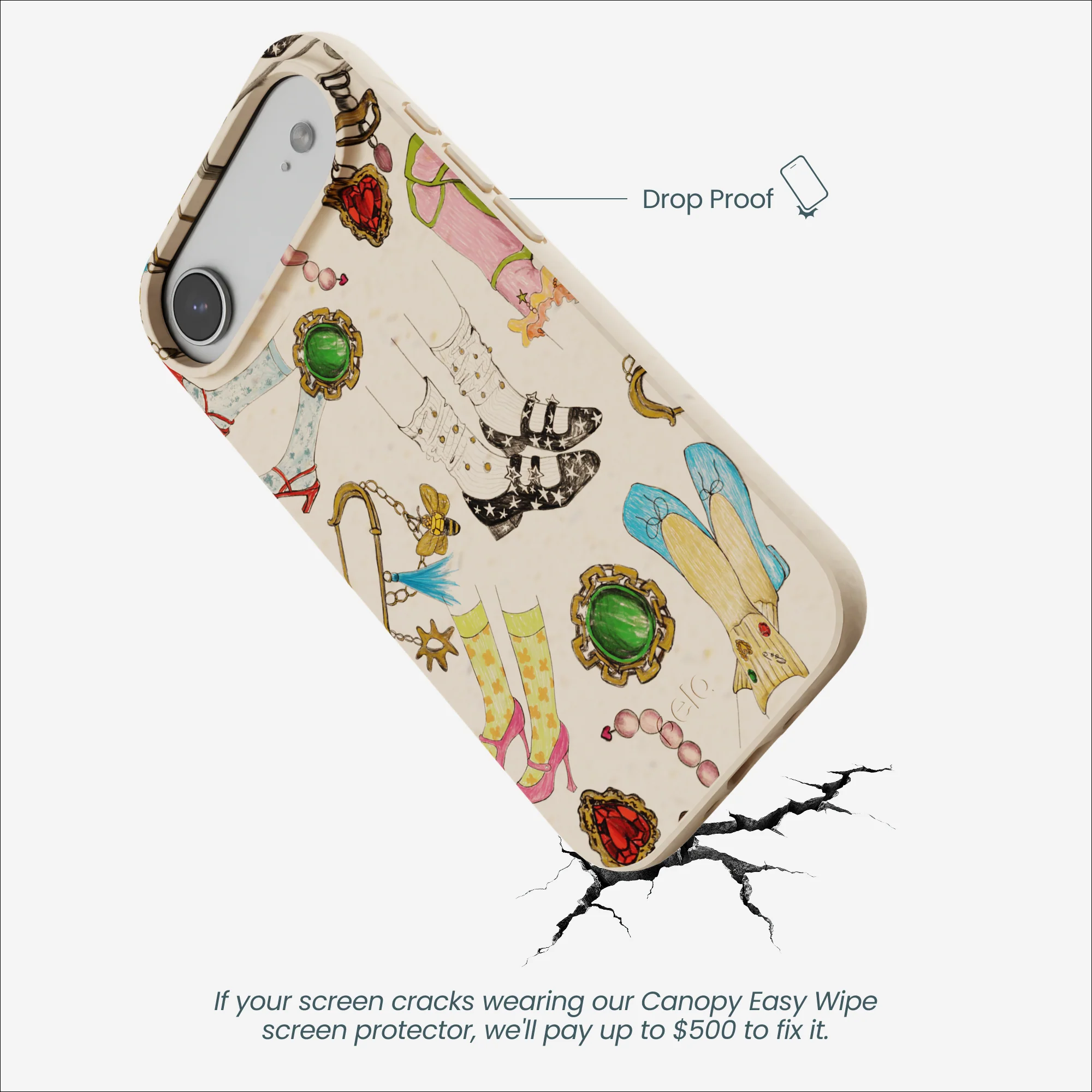 Seashell Brooch Parade iPhone Air Case - Image 4
