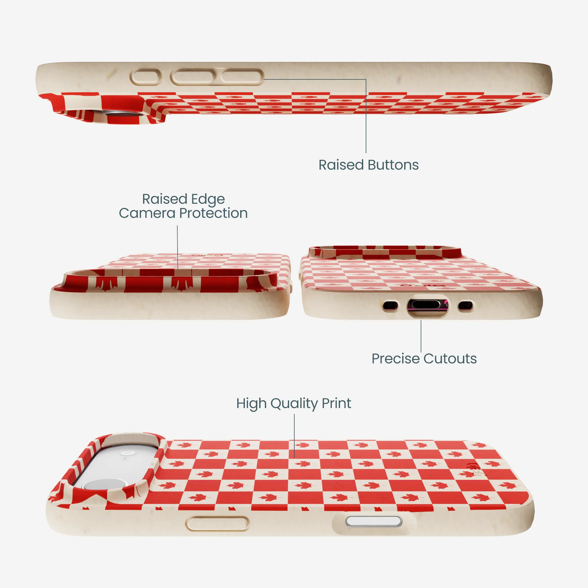 Seashell Canadian Flag iPhone Air Case - Image 3