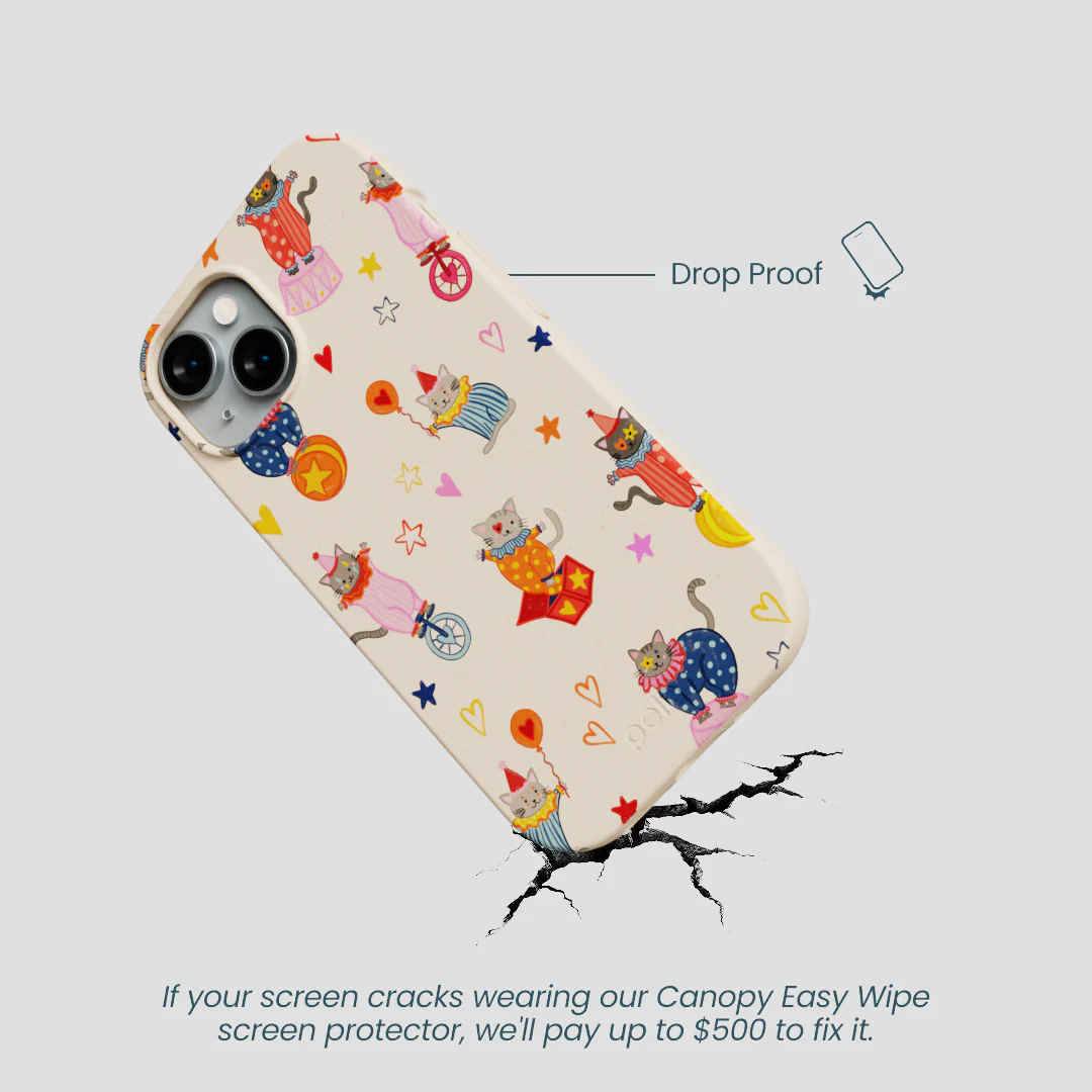 Seashell Cat Clowns iPhone 14 Case - Image 5