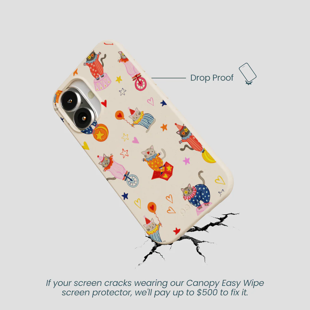 Seashell Cat Clowns iPhone 16 Case - Image 5