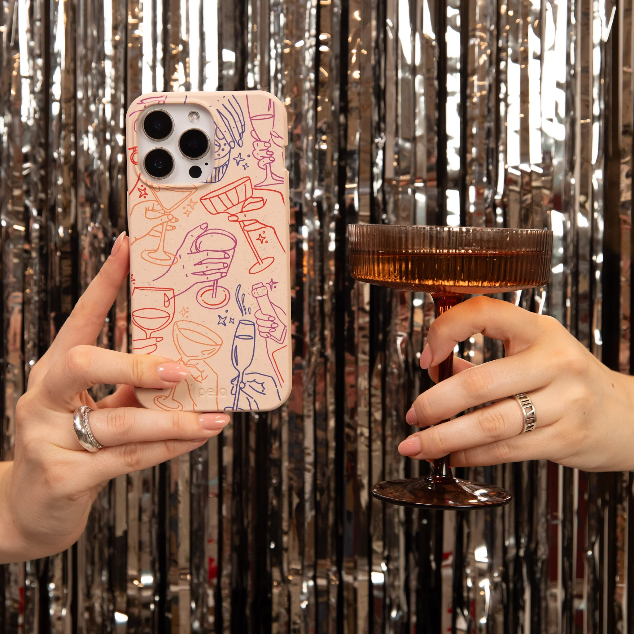 Seashell Cheers Club Google Pixel 8a Case - Image 5