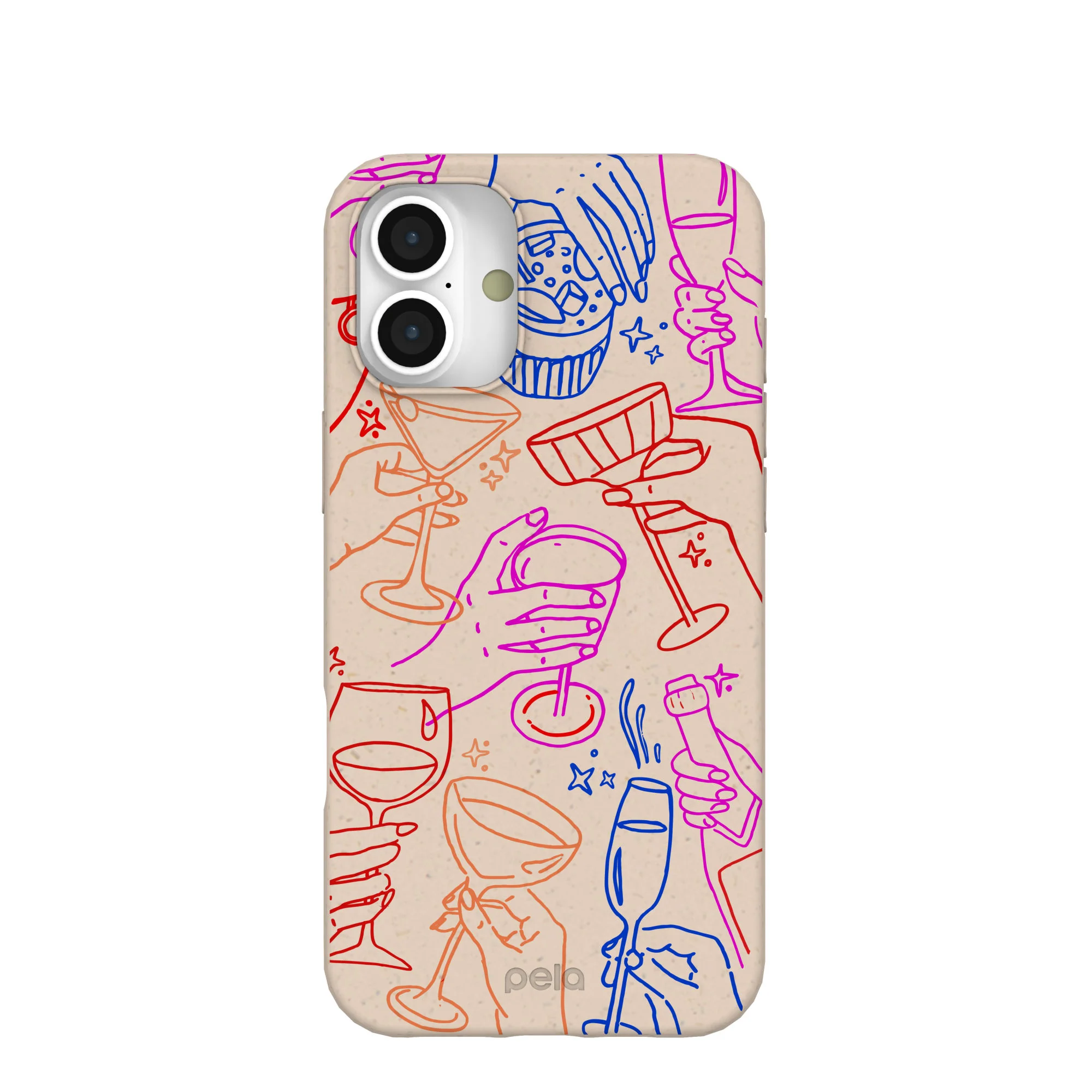 Seashell Cheers Club iPhone 16 Plus Case