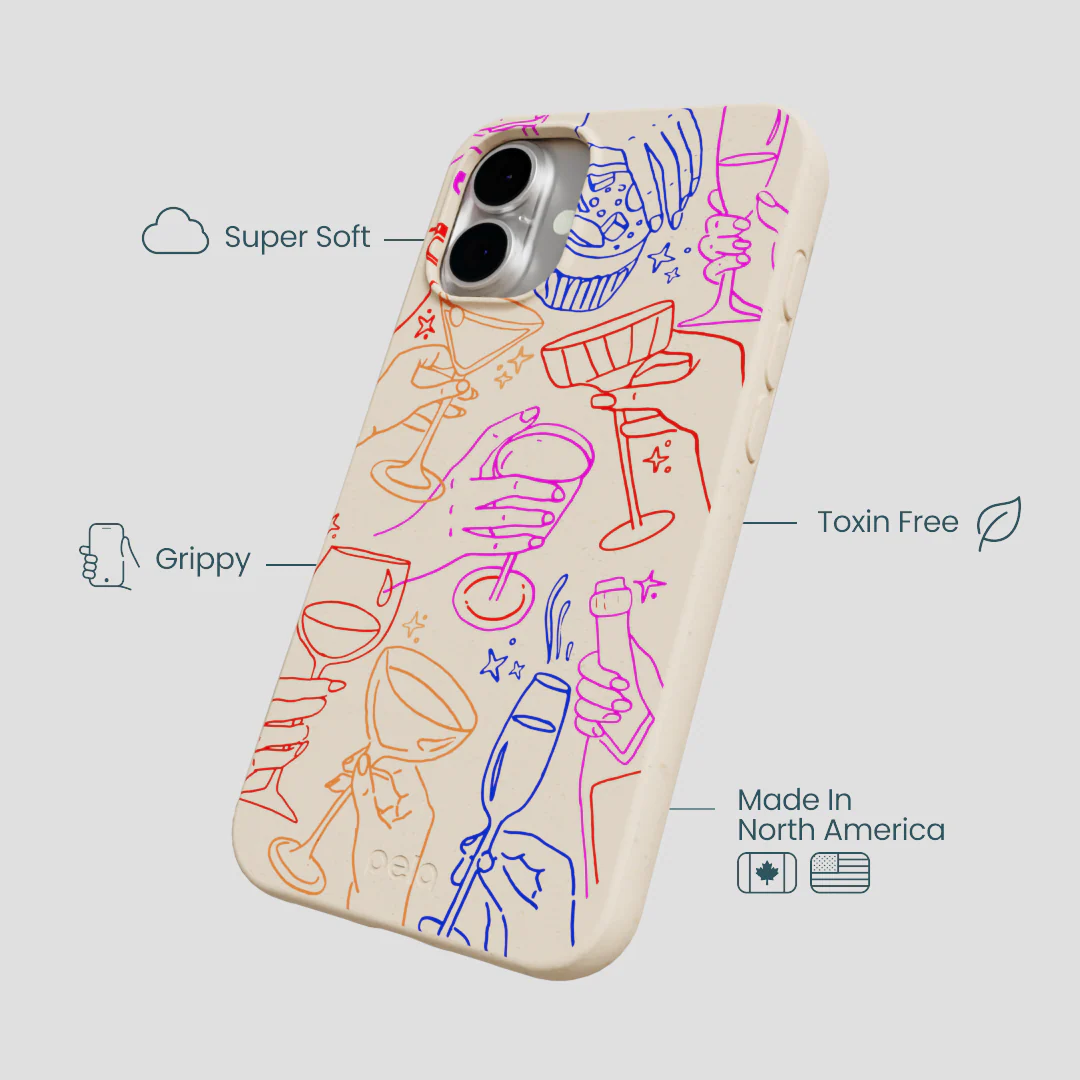 Seashell Cheers Club iPhone 16 Plus Case - Image 4