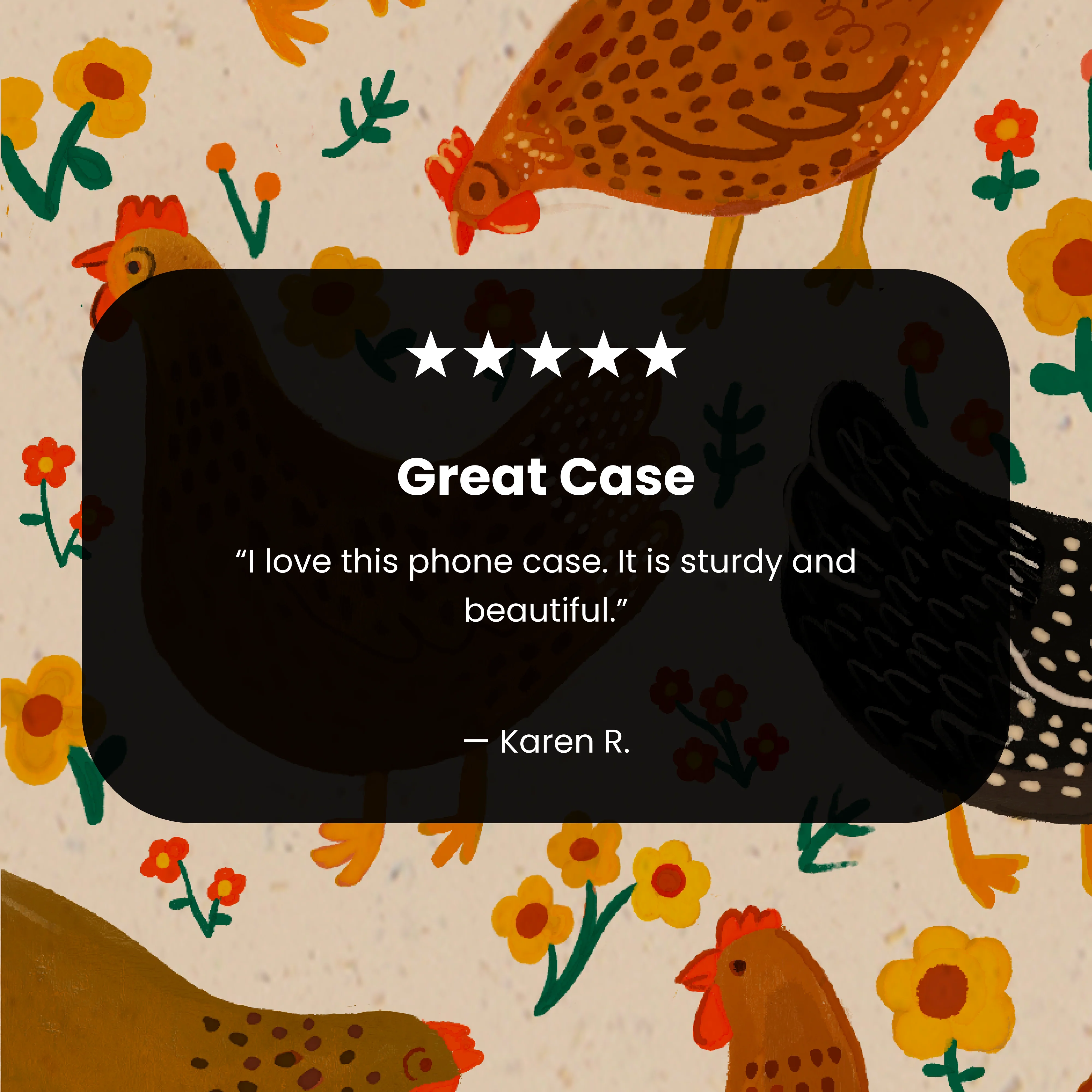 Seashell Chicken Garden iPhone 12 Mini Case - Image 3