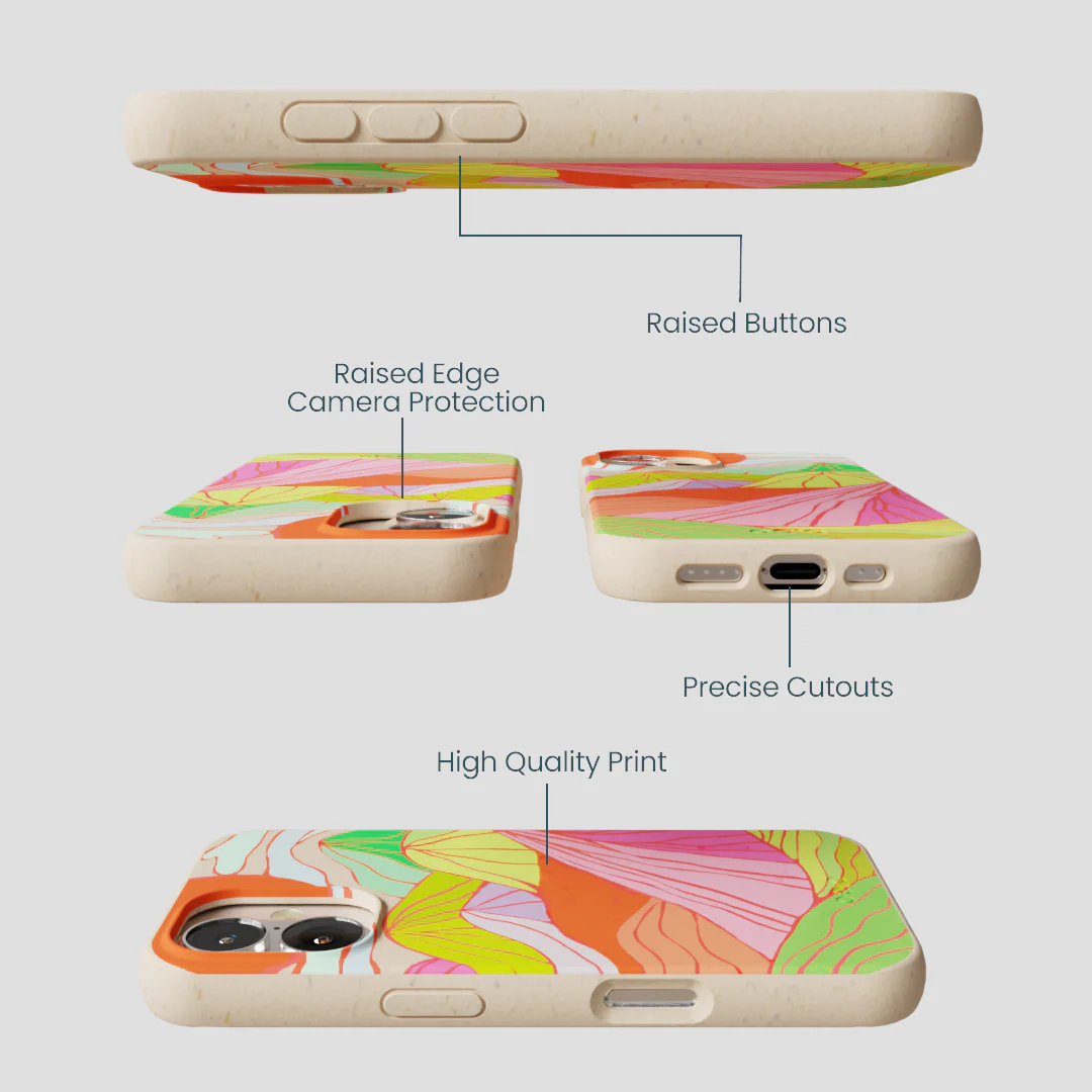Seashell Chromatic Peaks iPhone 16 Case - Image 3