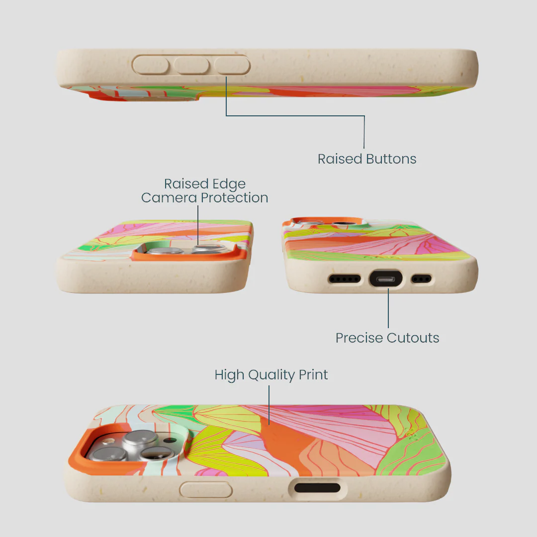 Seashell Chromatic Peaks iPhone 16 Pro Case - Image 3