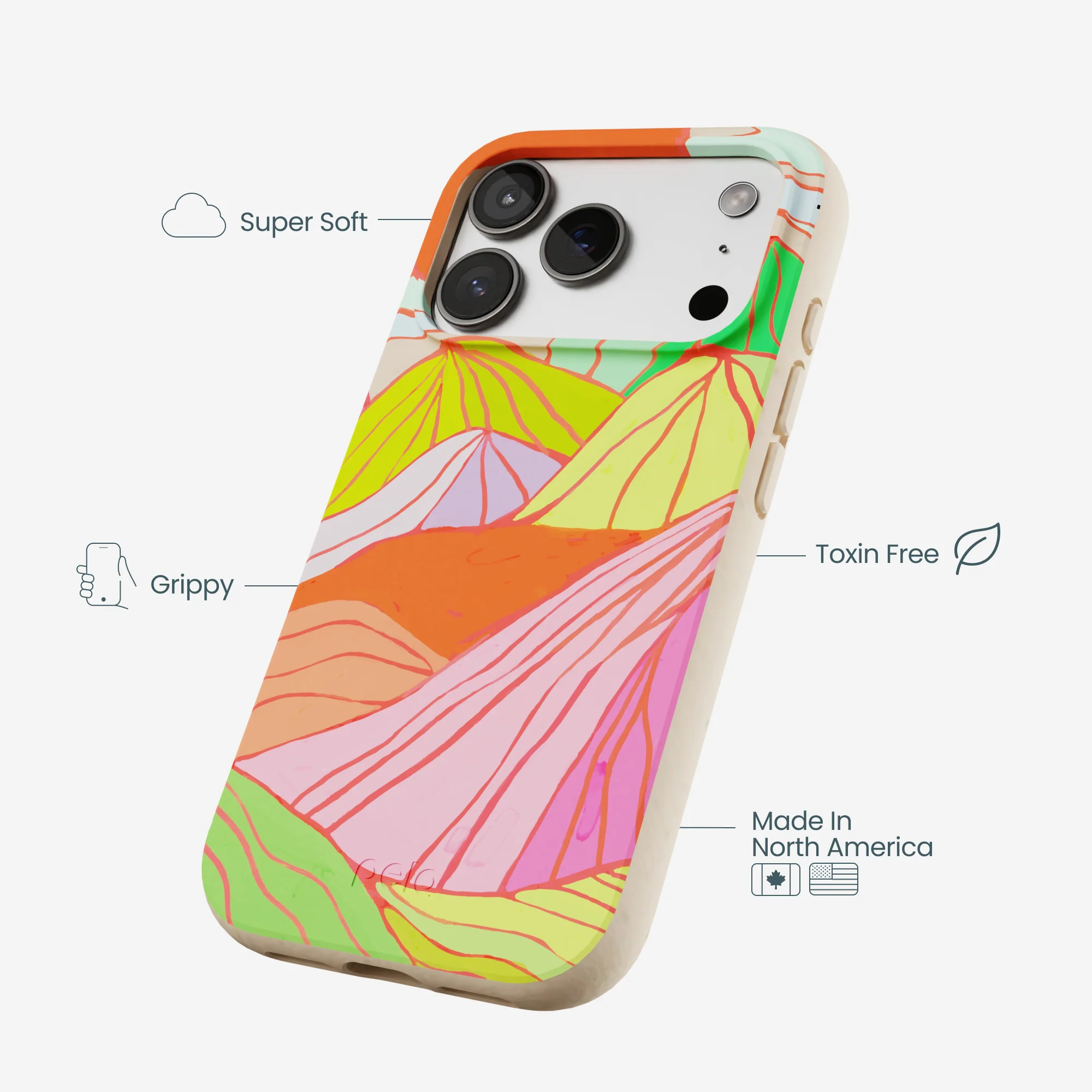 Seashell Chromatic Peaks iPhone 17 Pro Case - Image 4