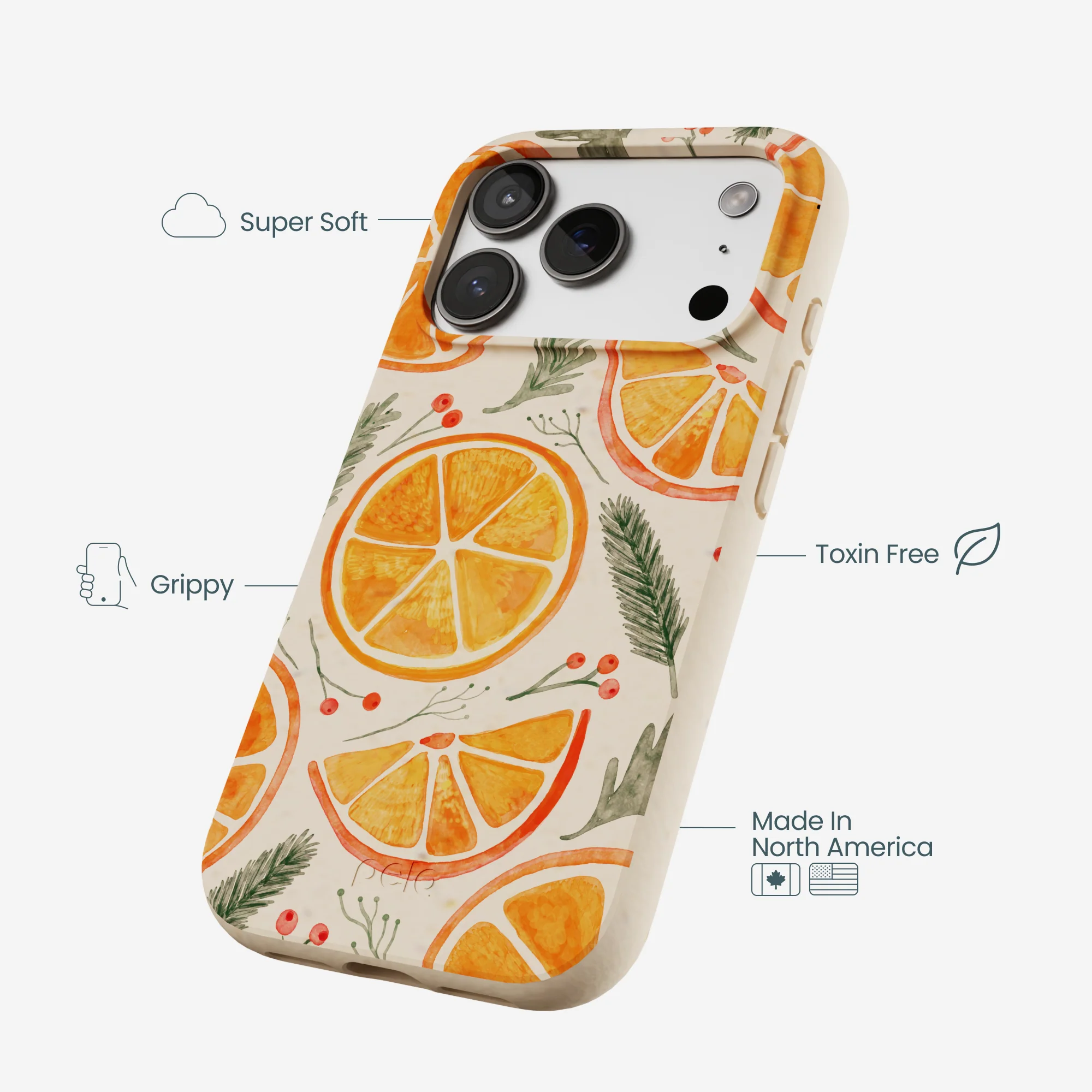 Seashell Citrus Cheer iPhone 17 Pro Case - Image 3