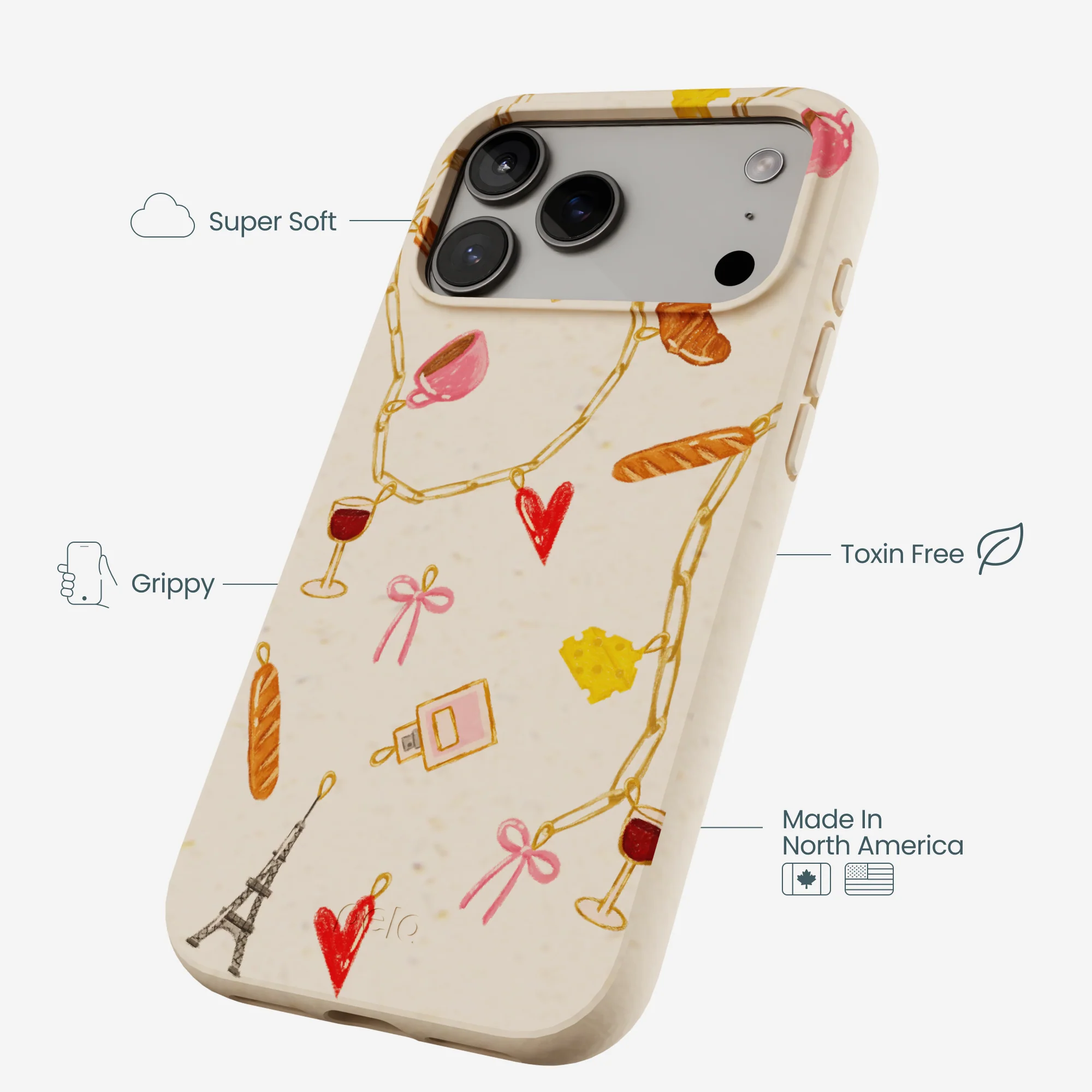 Seashell City of Love iPhone 17 Pro Max Case - Image 3