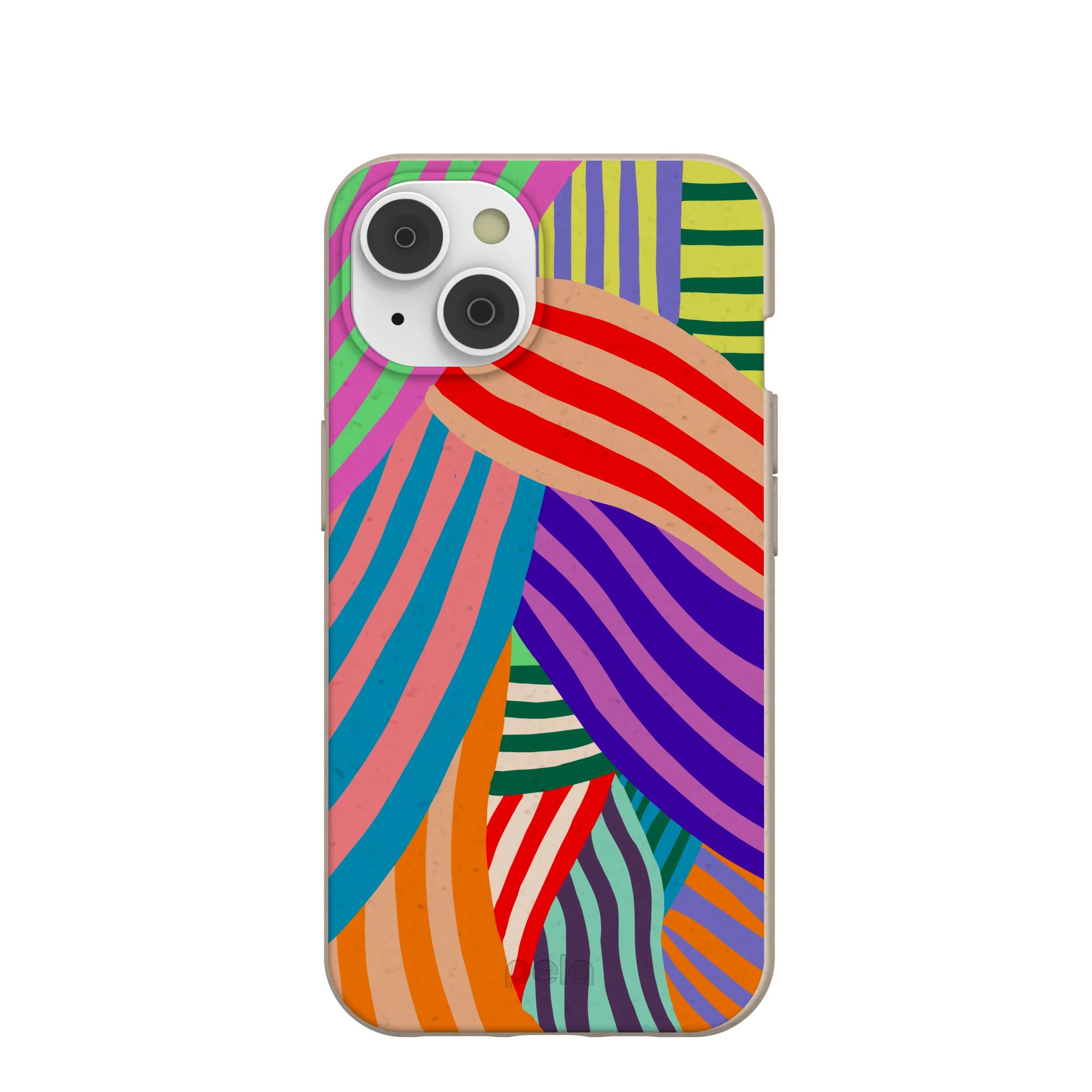 Seashell Clownish Stripes iPhone 14 Case