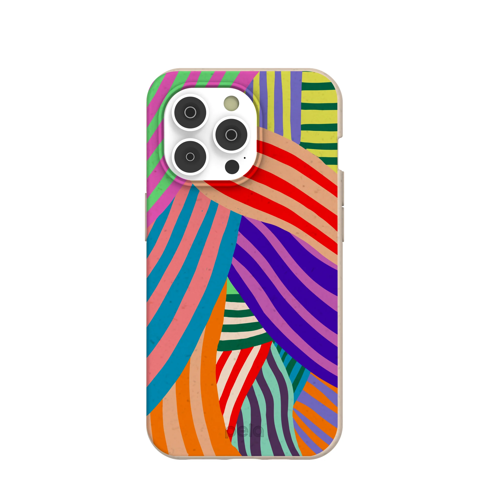 Seashell Clownish Stripes iPhone 14 Pro Case