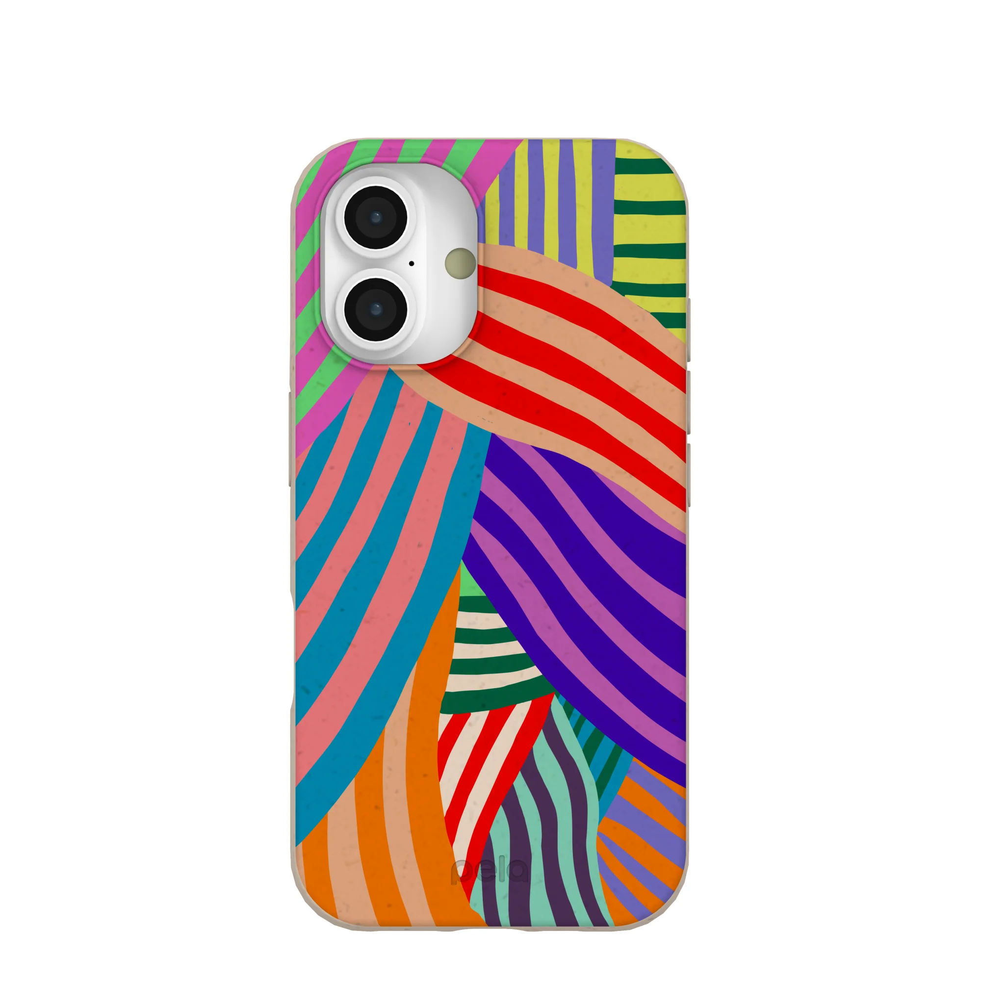 Seashell Clownish Stripes iPhone 16 Case