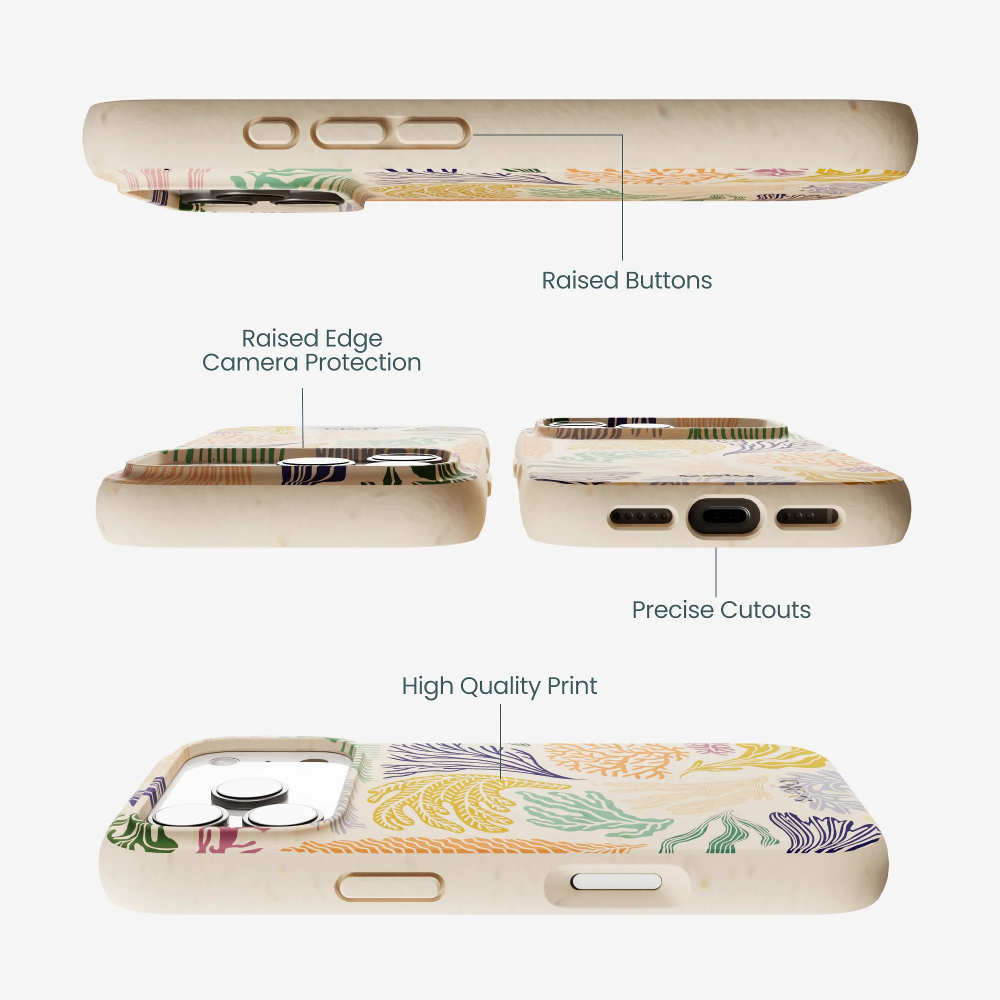 Seashell Coral Dreams iPhone 17 Pro Case - Image 3