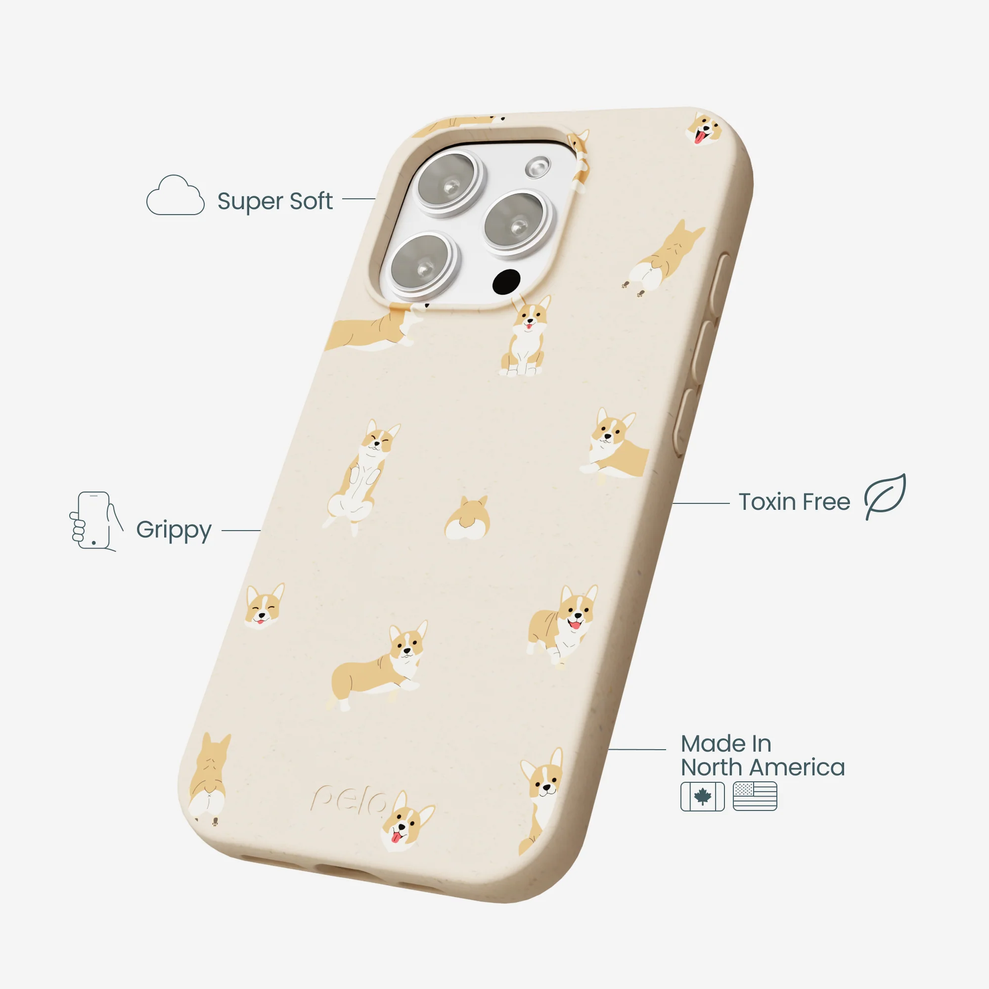 Seashell Corgi Cuties iPhone 16 Pro Max Case - Image 4