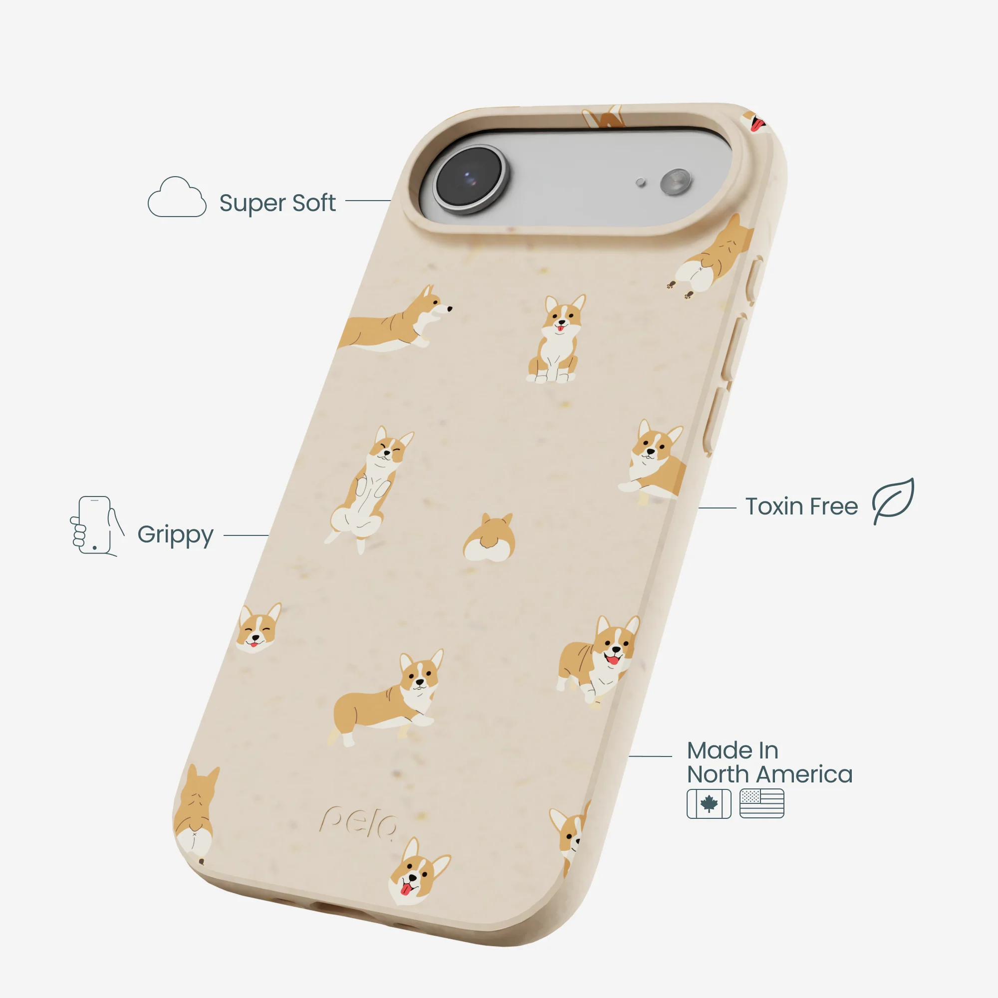 Seashell Corgi Cuties iPhone Air Case - Image 3