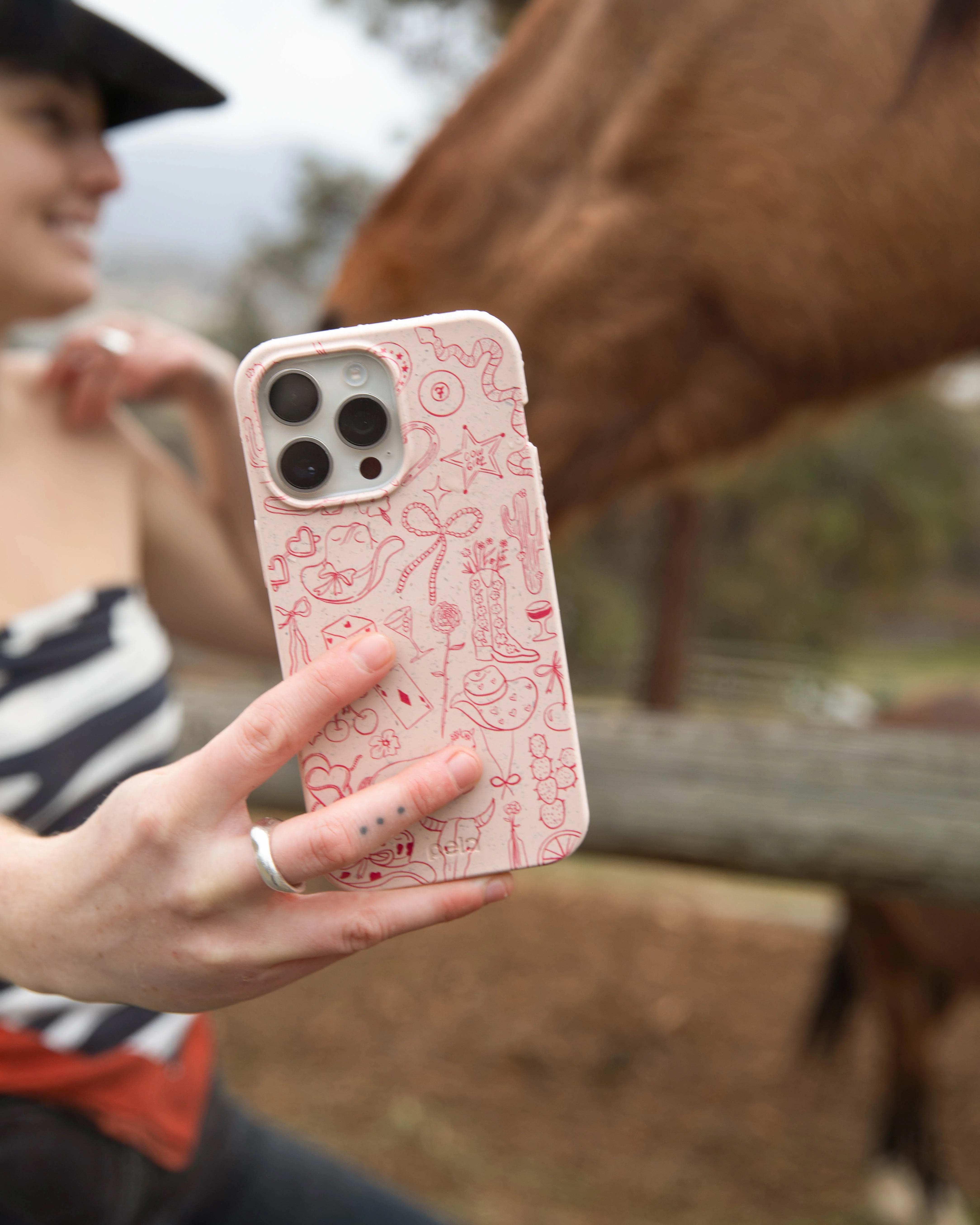 Seashell Cowgirl Chic iPhone 13 Case - Image 6