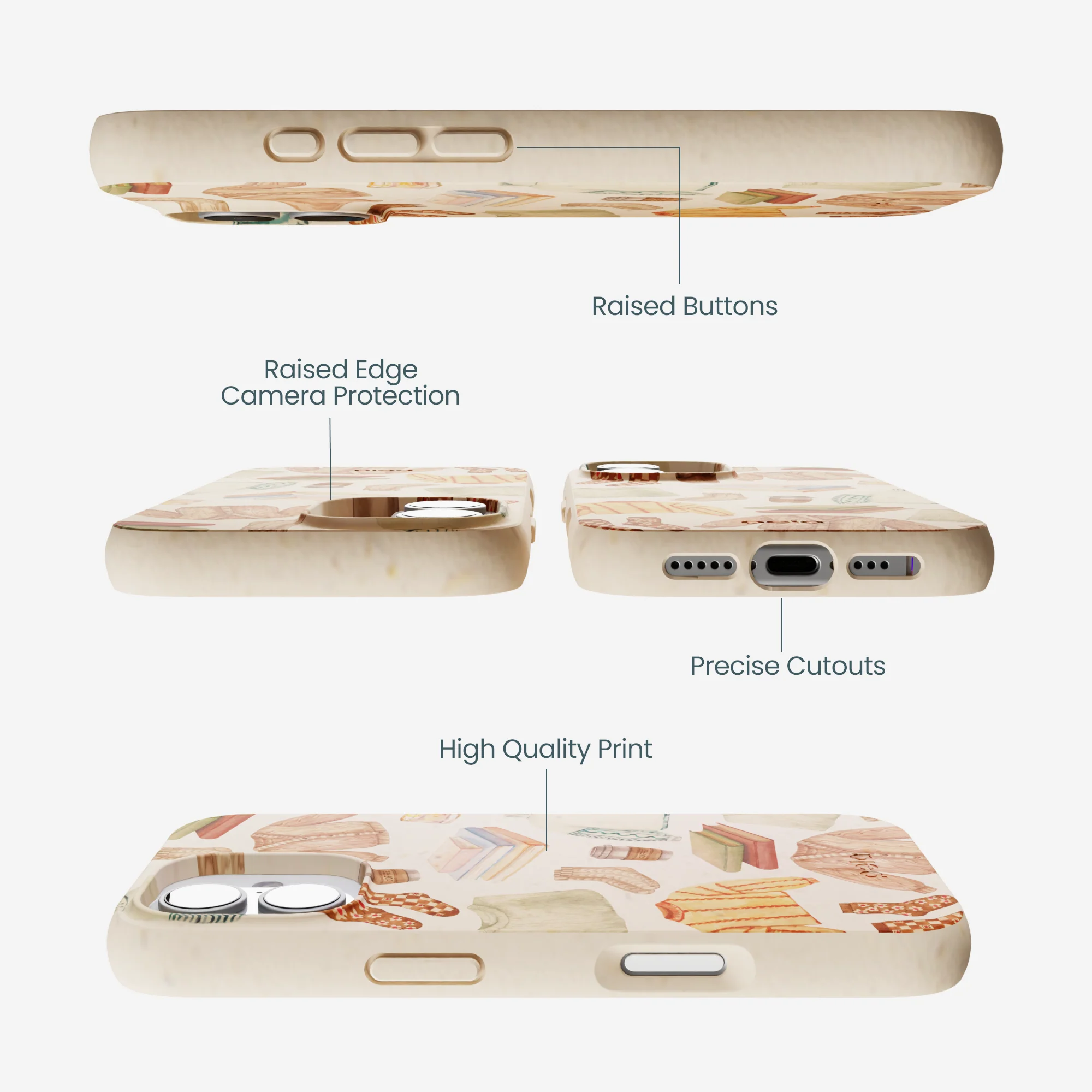 Seashell Cozy Mornings iPhone 17 Case - Image 3